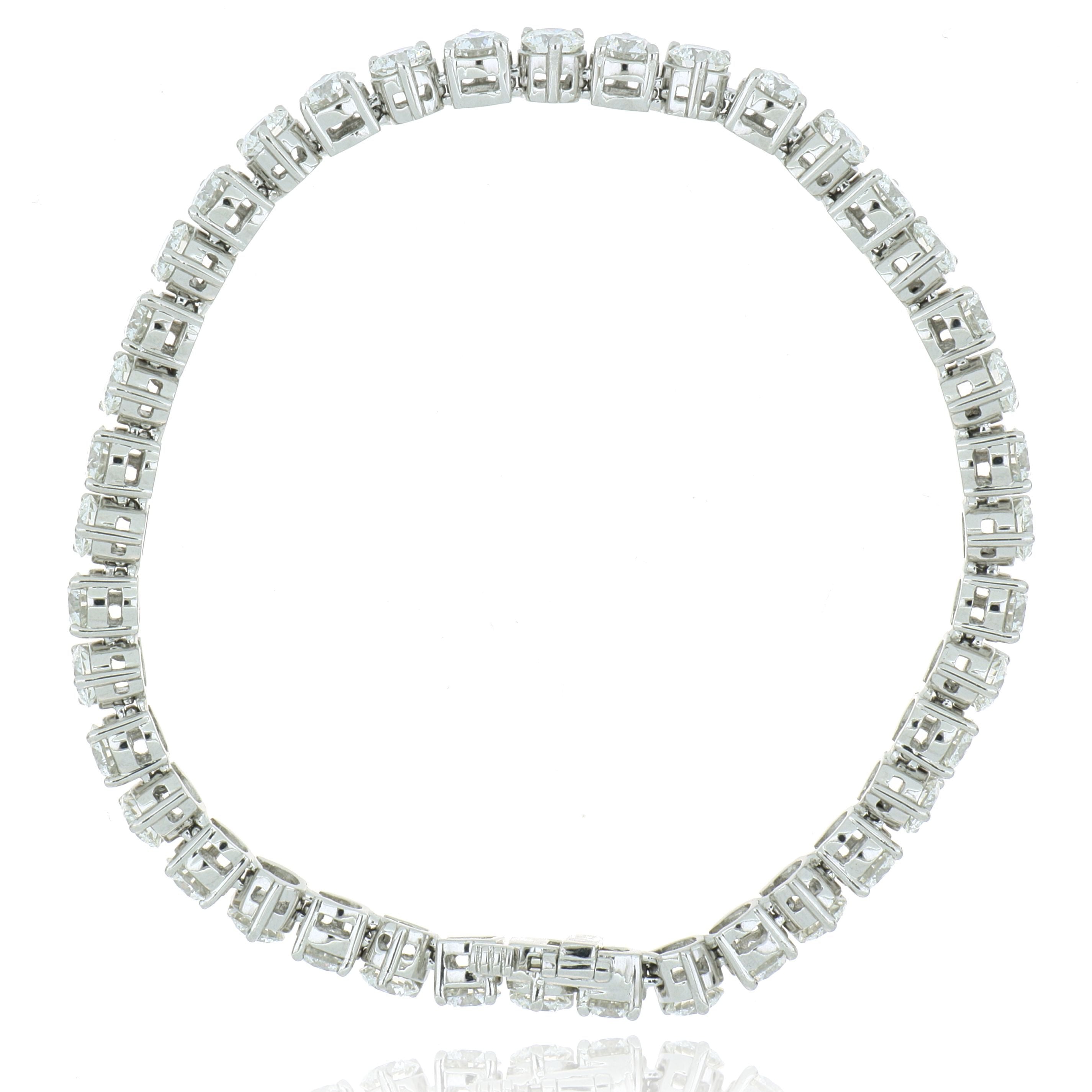 Platinum Diamond Tennis Bracelet