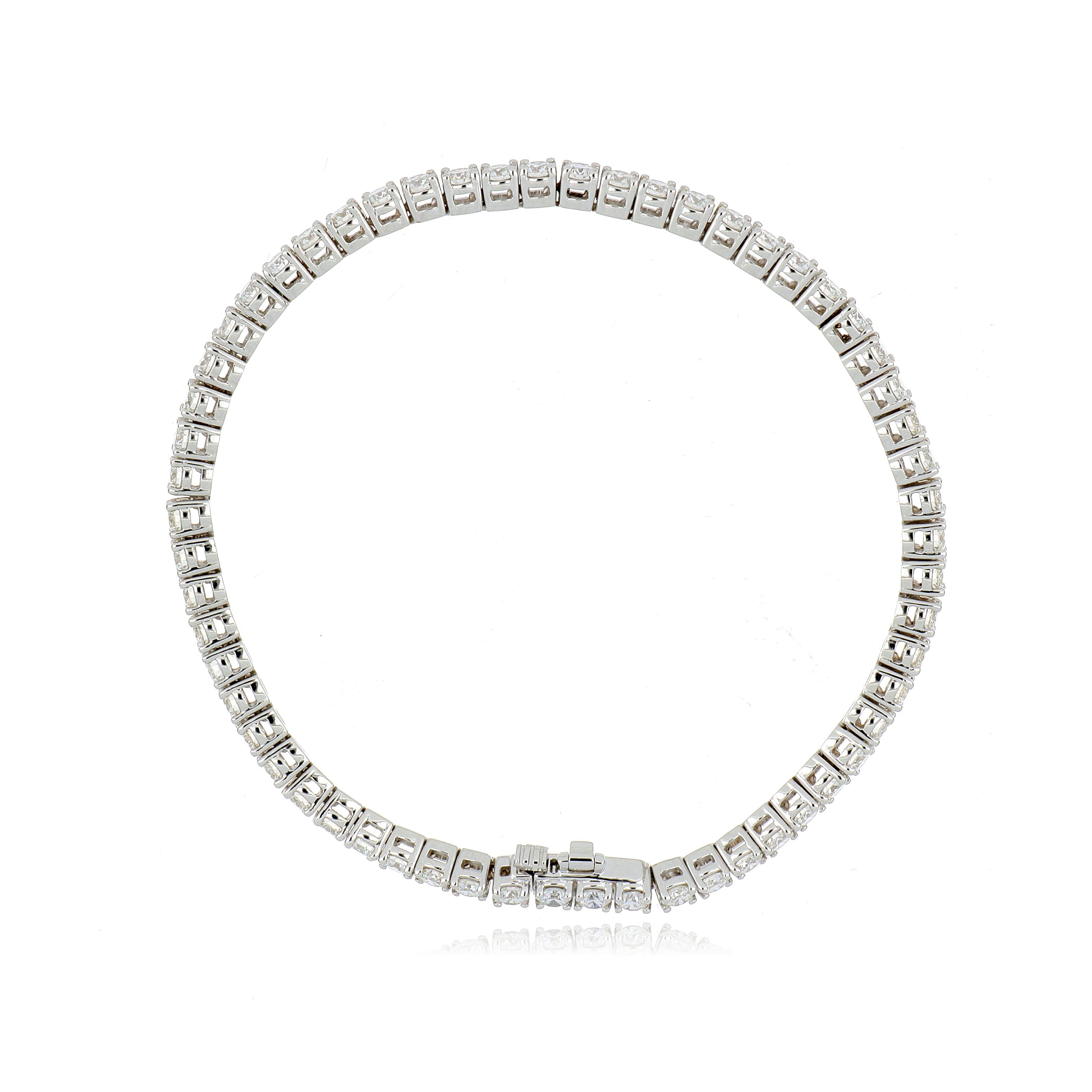 18k White Gold Diamond Tennis Bracelet