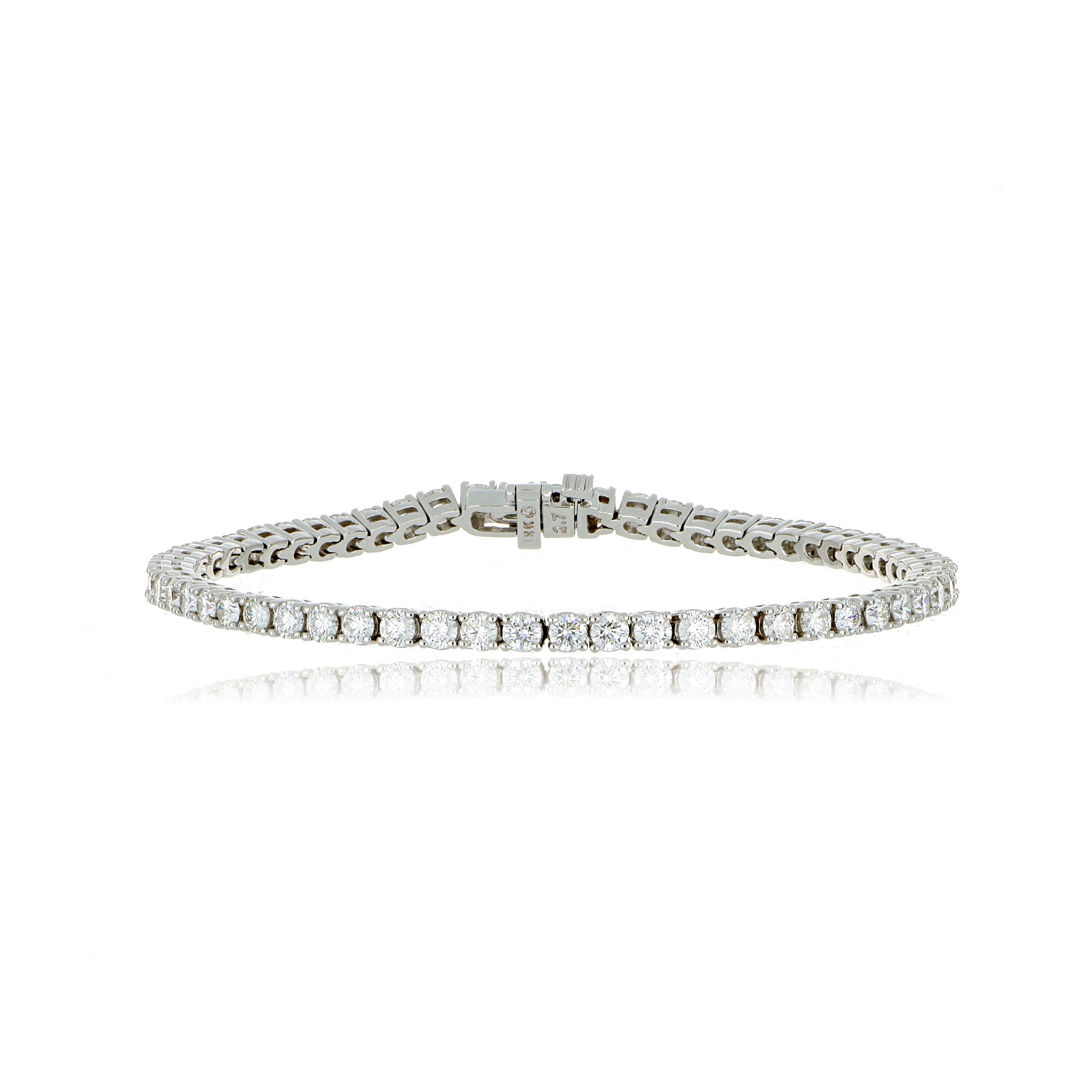 18k White Gold Diamond Tennis Bracelet