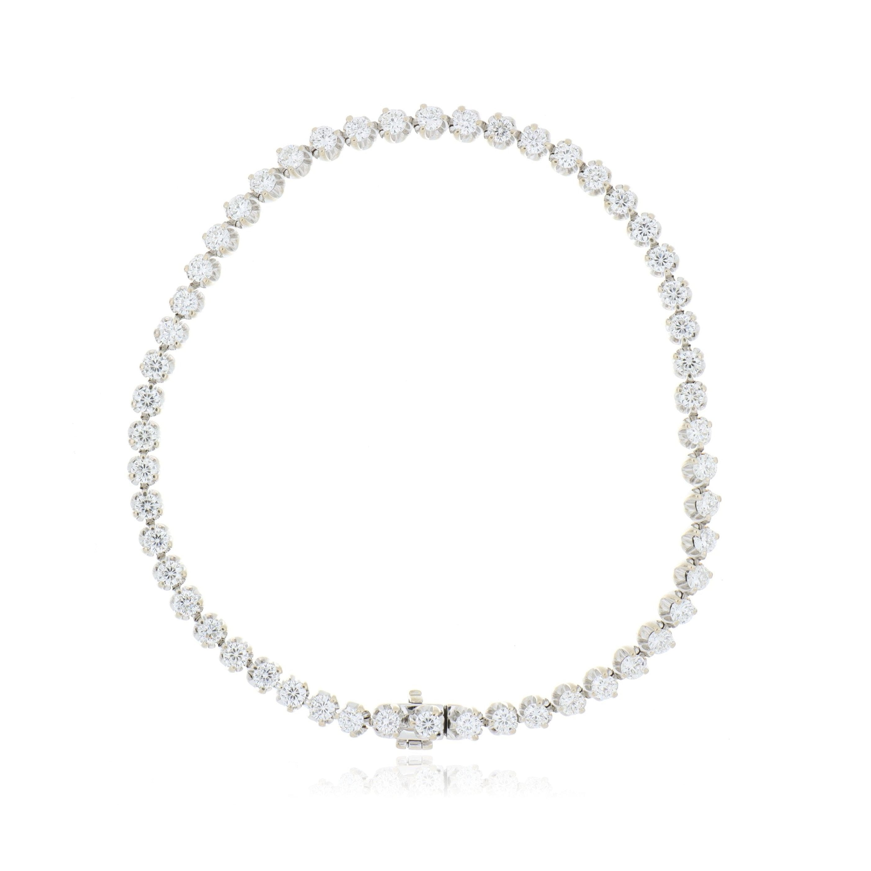 18k White Gold Diamond Bracelet - Charles Koll Jewelers