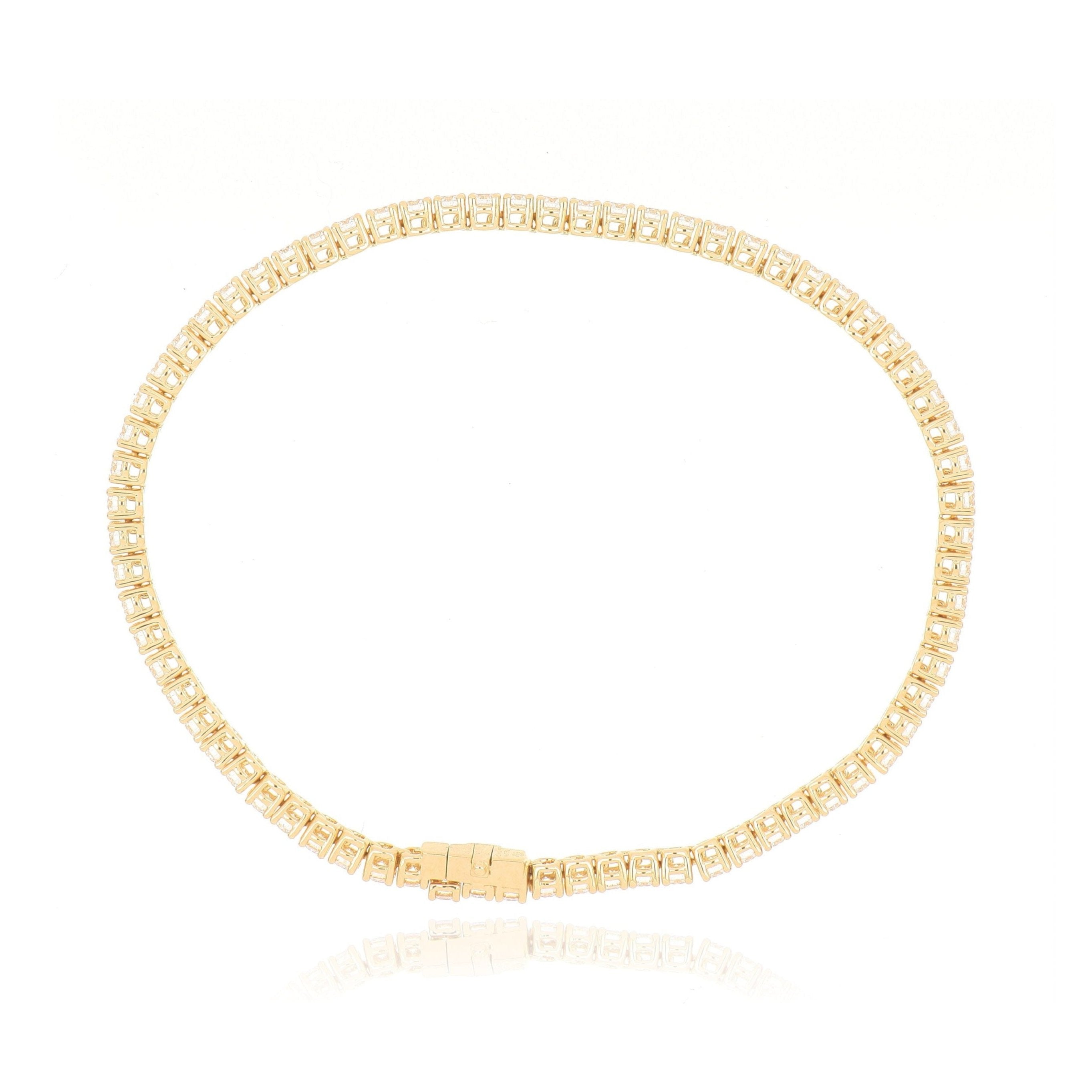 18k Yellow Diamond Tennis Bracelet - Charles Koll Jewelers