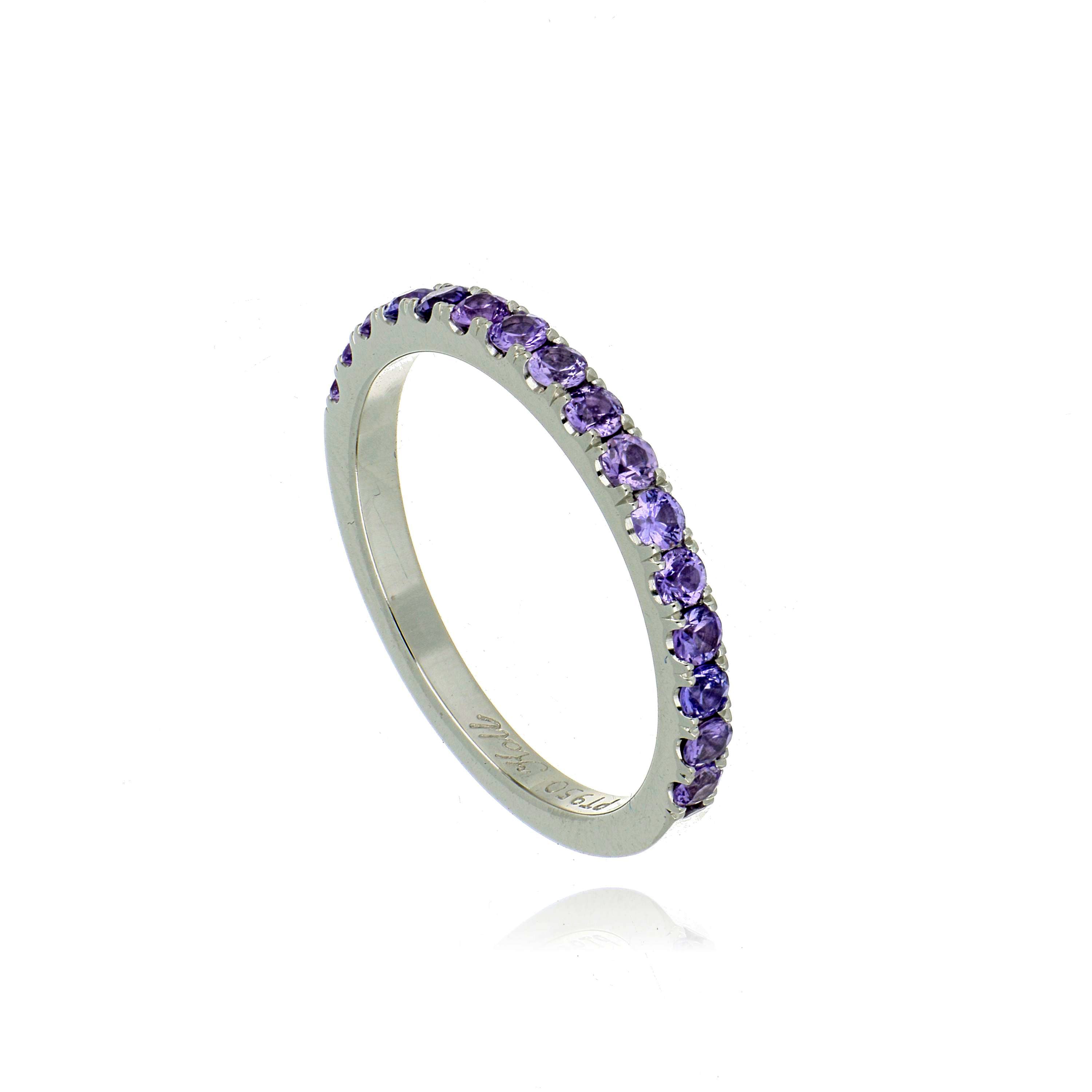 Platinum Purple Sapphire Ring