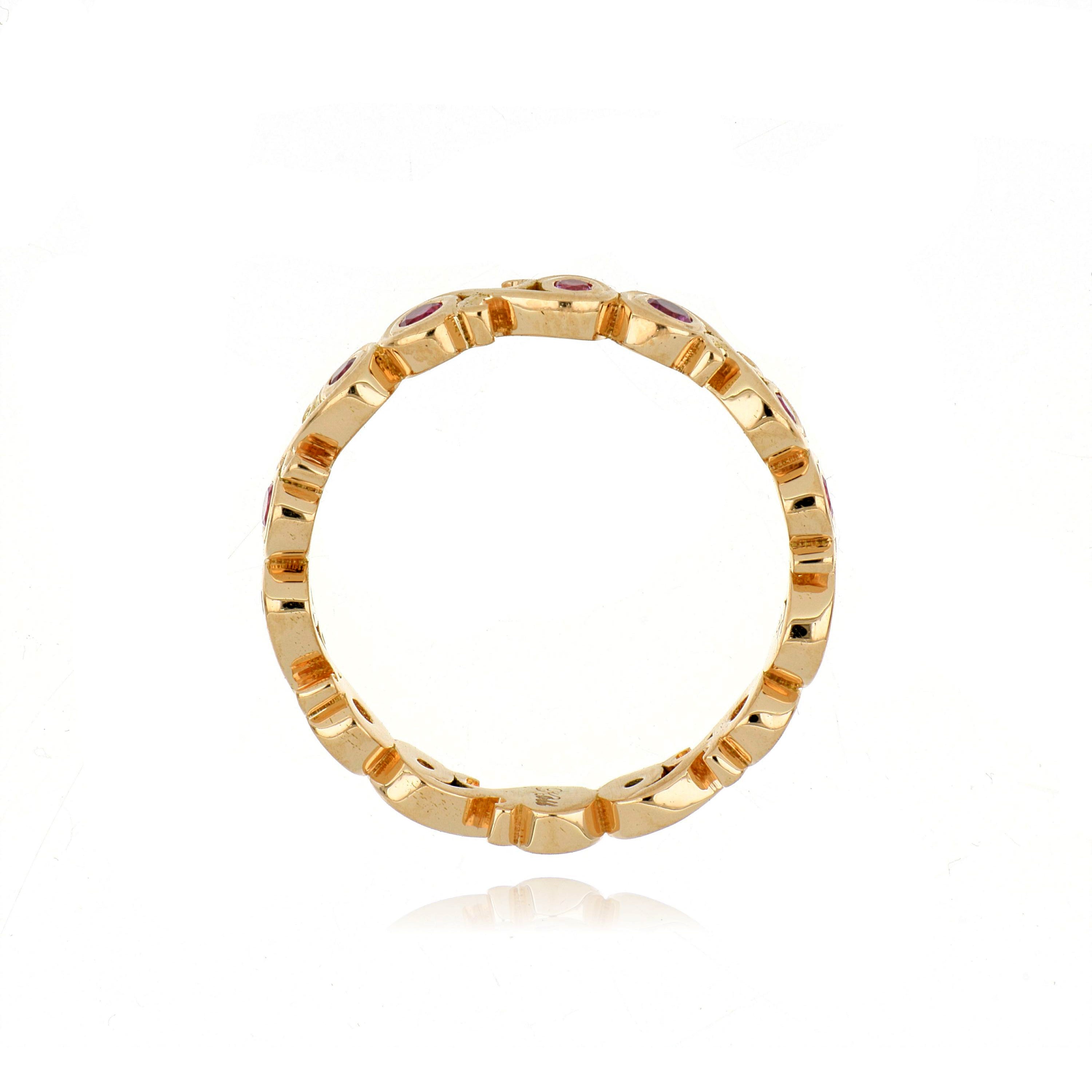 18k Rose Gold Ruby Ring