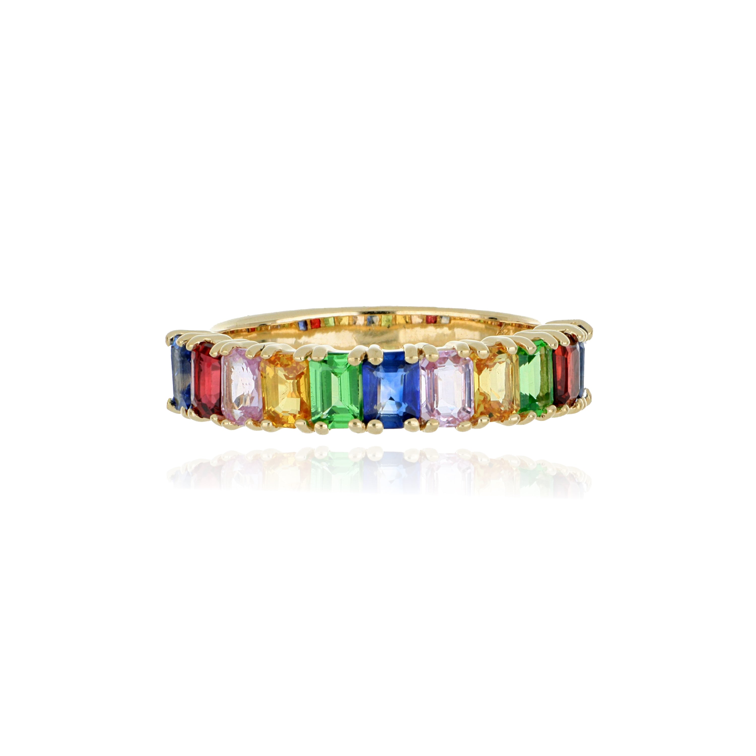 14k Yellow Gold Colored Stone Ring - Charles Koll Jewelers