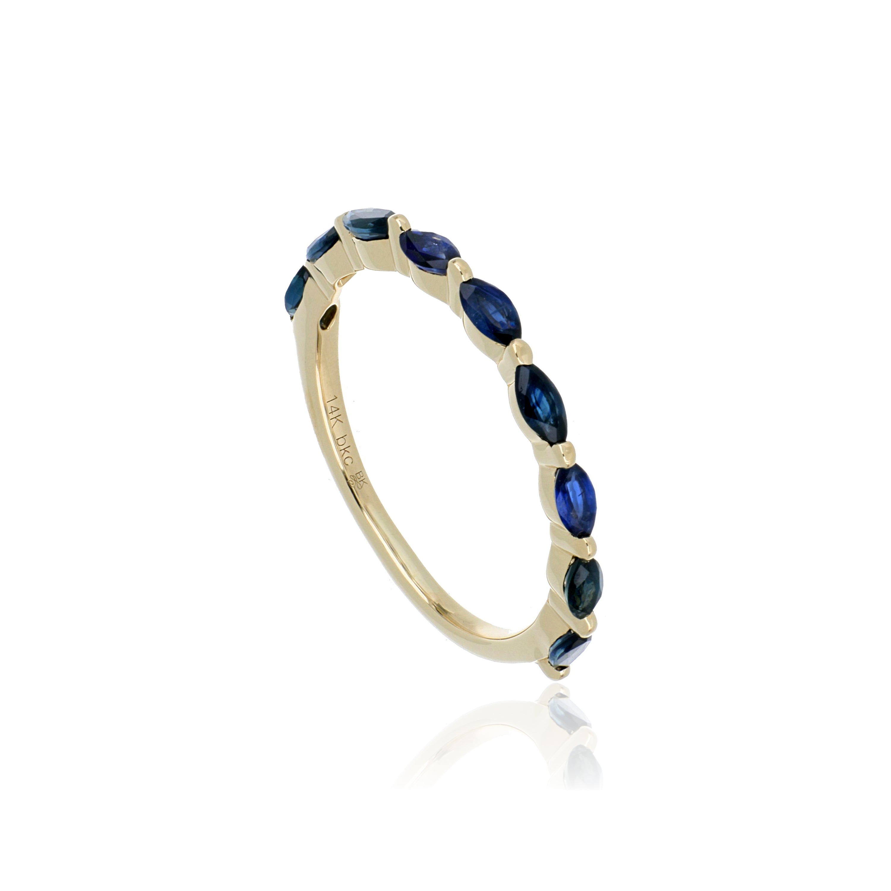 14k Yellow Gold Sapphire Ring - Charles Koll Jewelers