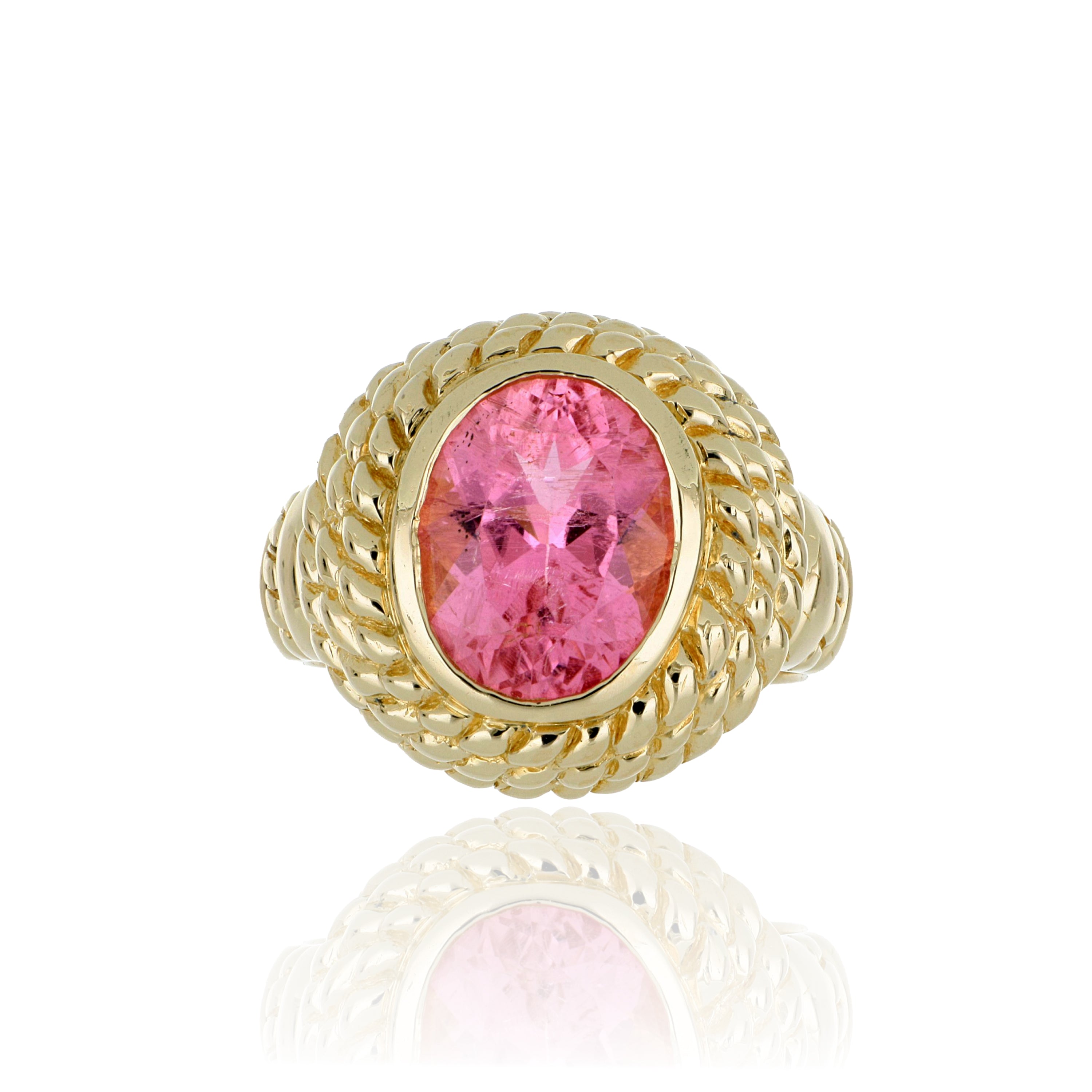 14k Yellow Gold Tourmaline RIng