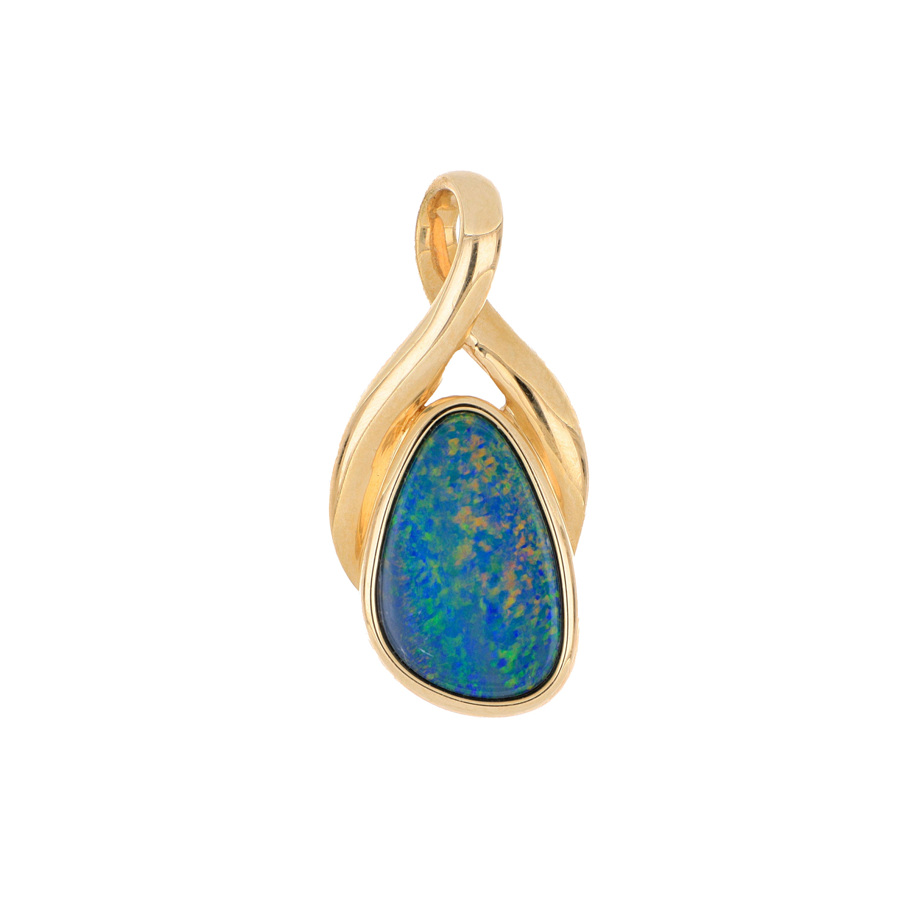 14k Yellow Gold Opal Pendant