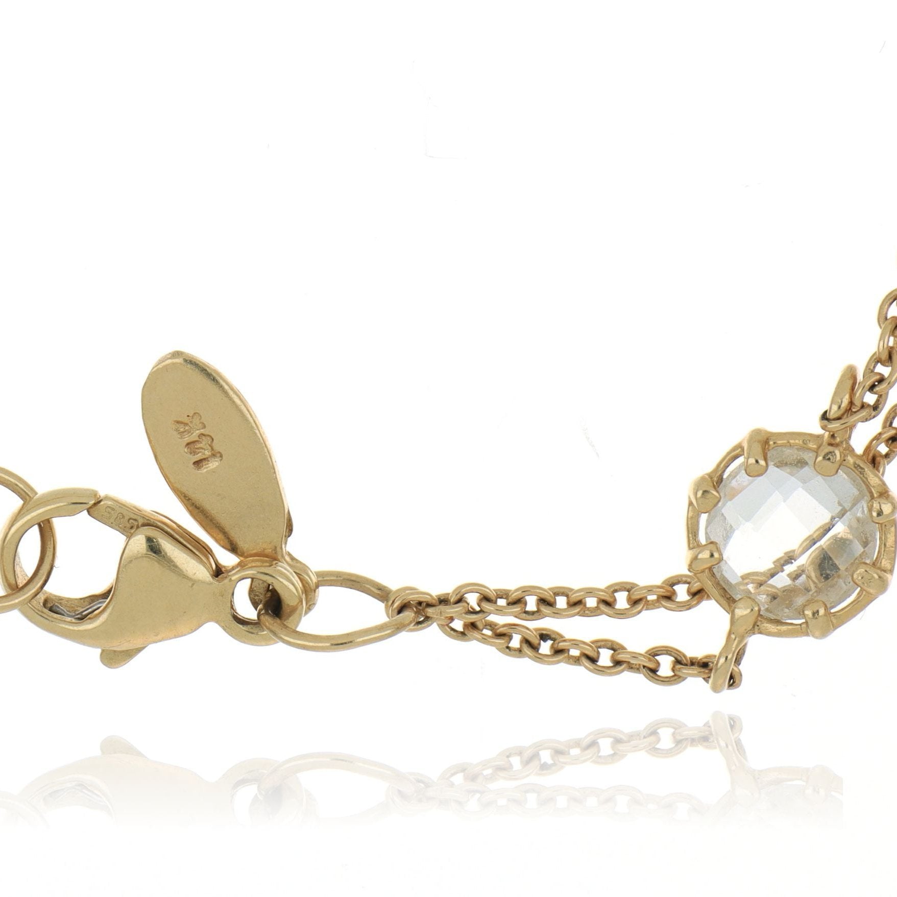 14k Yellow Gold Anzie Multi-stone Bracelet - Charles Koll Jewelers