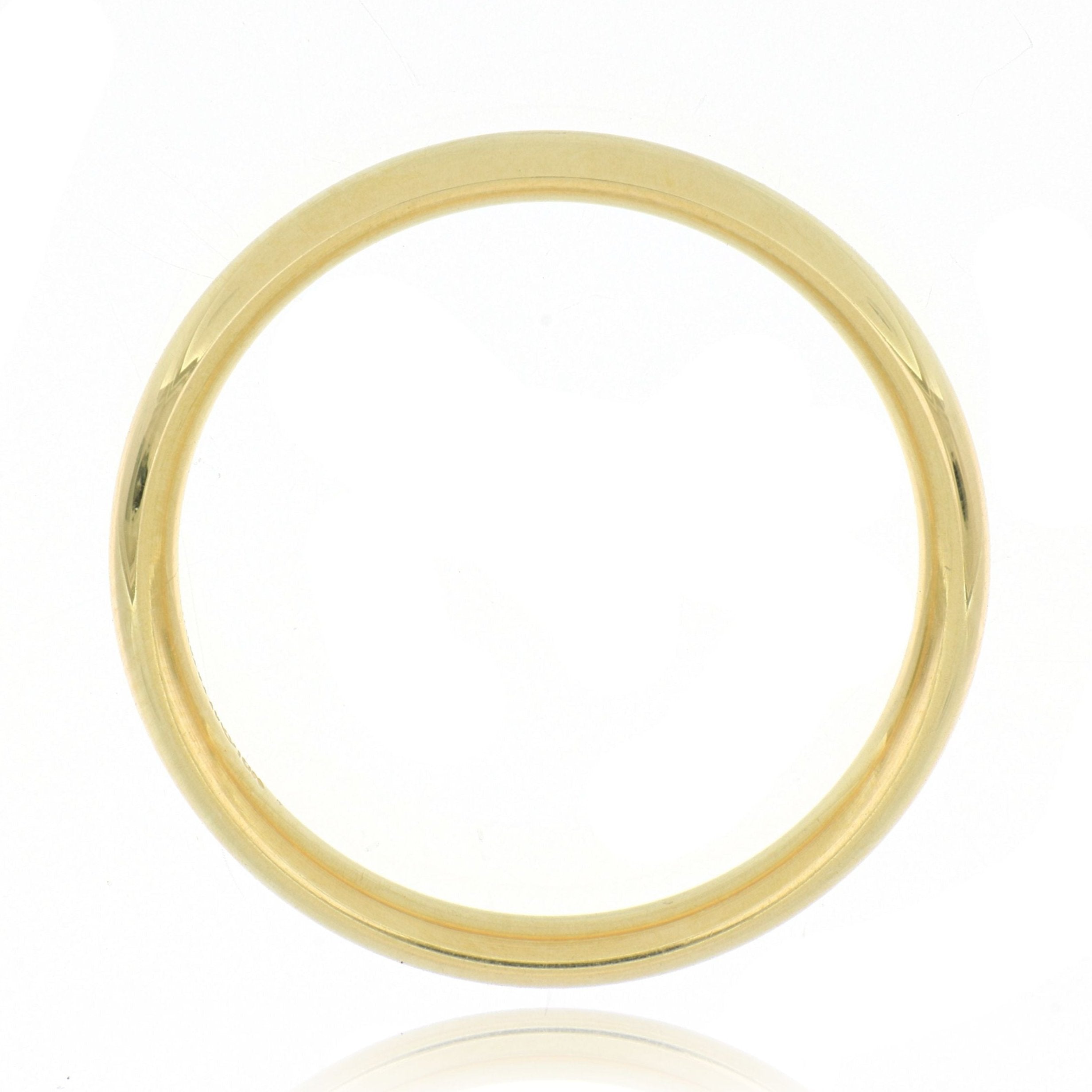 18k Yellow Gold 3mm Men's Wedding Band - Charles Koll Jewelers