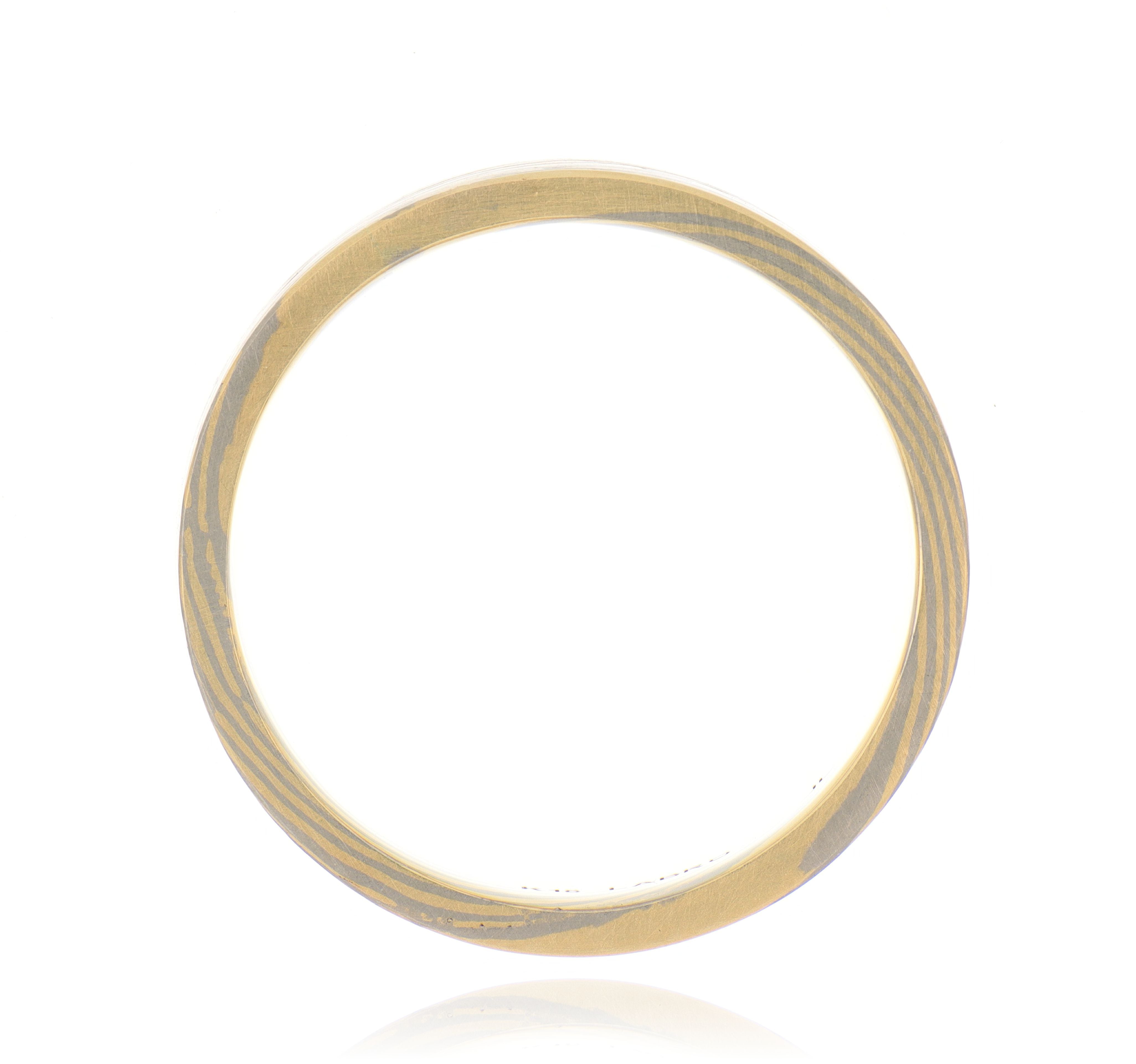 Mokume Gane Bamboo Band - Charles Koll Jewelers
