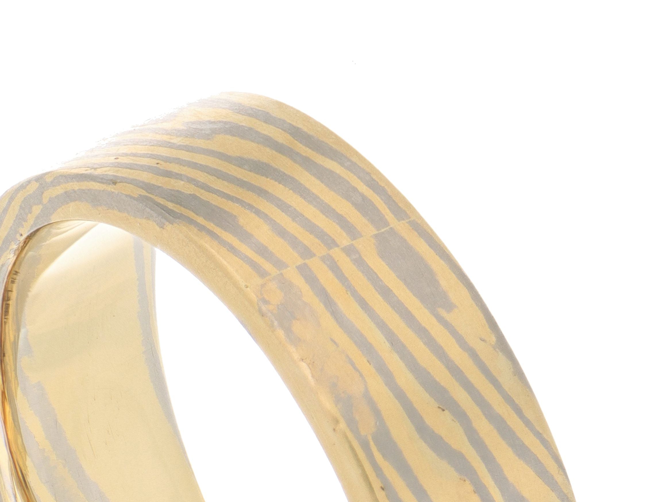 Mokume Gane Bamboo Band - Charles Koll Jewelers