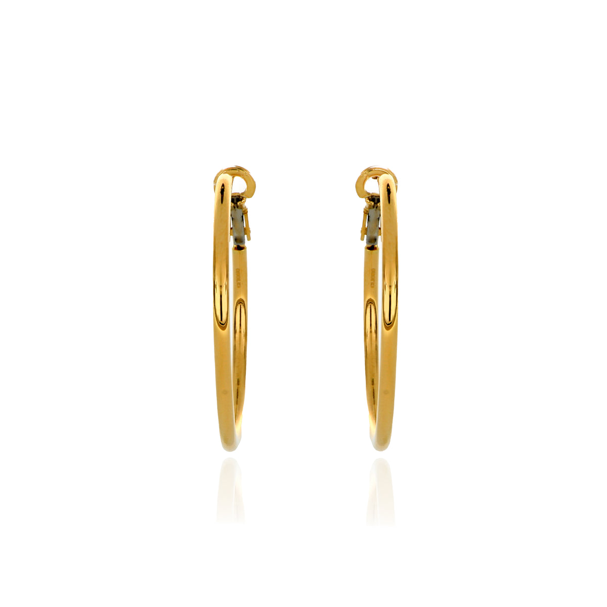 18k Yellow Gold Hoop Earrings