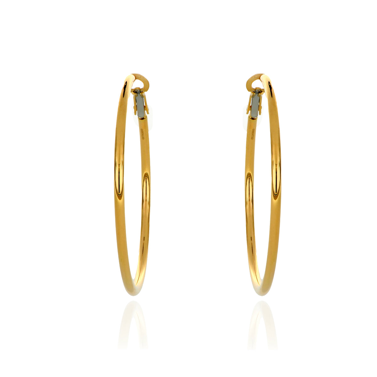18k Yellow Gold Hoop Earrings