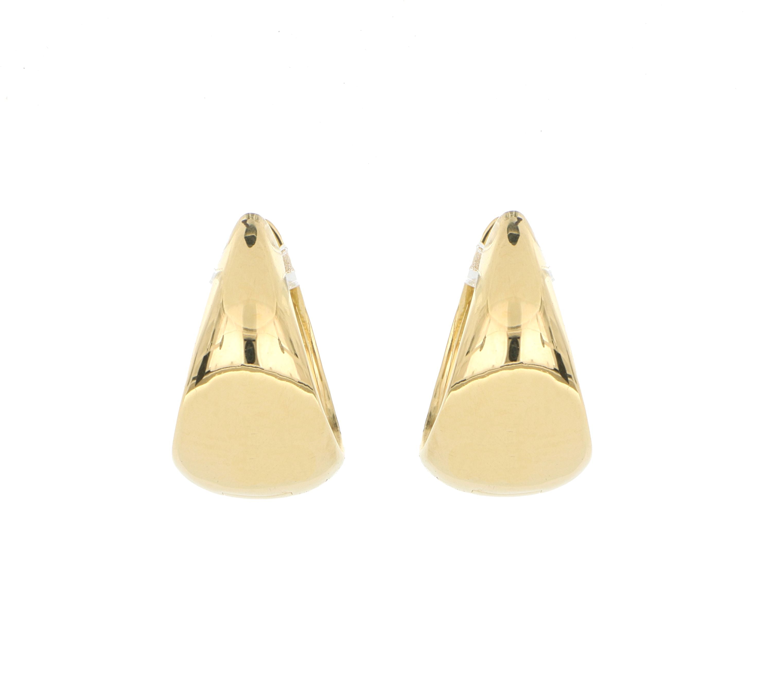 18k Yellow Gold Mini Huggie Hoop Earrings