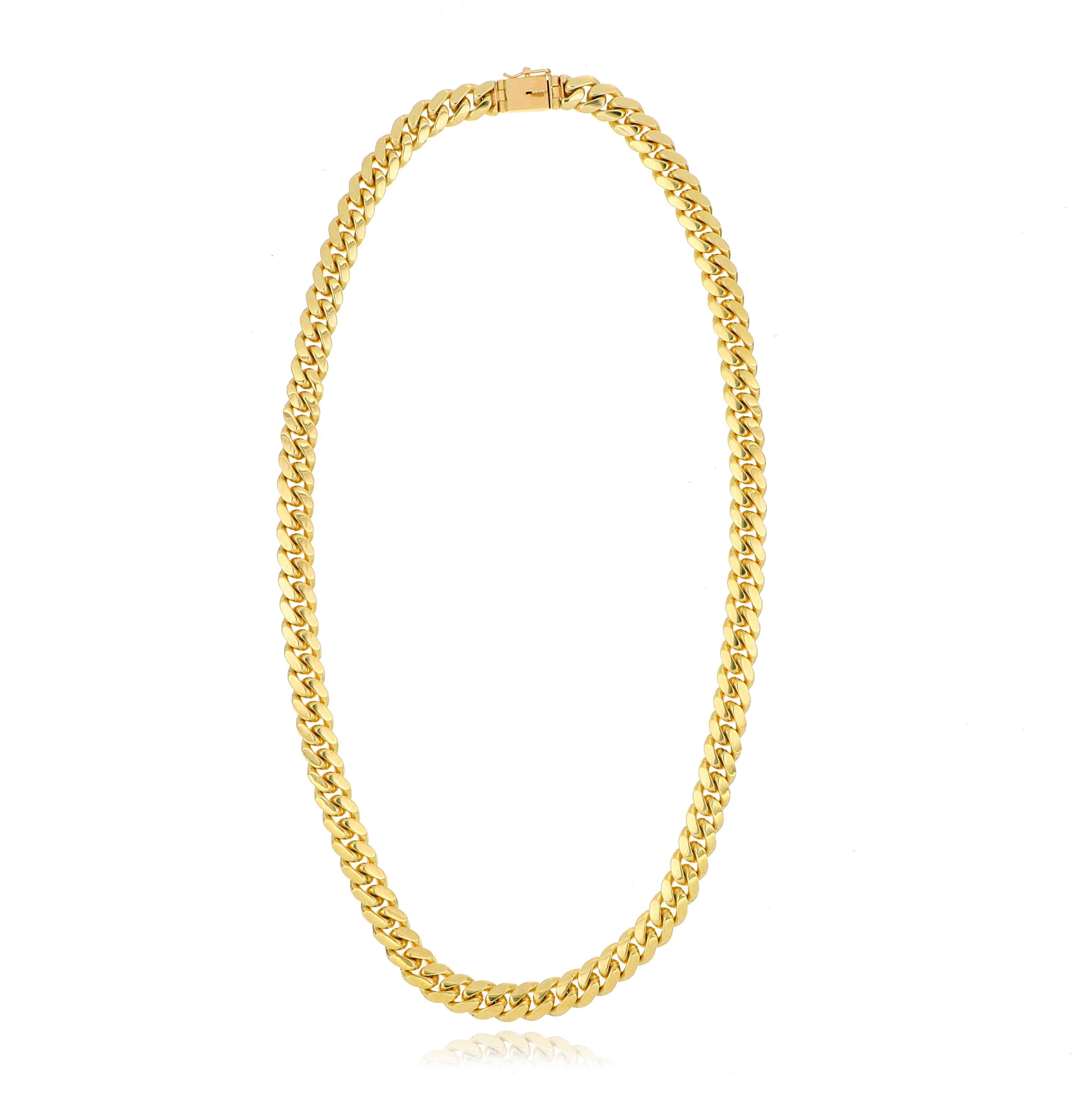14k Yellow Gold Cuban Link Chain