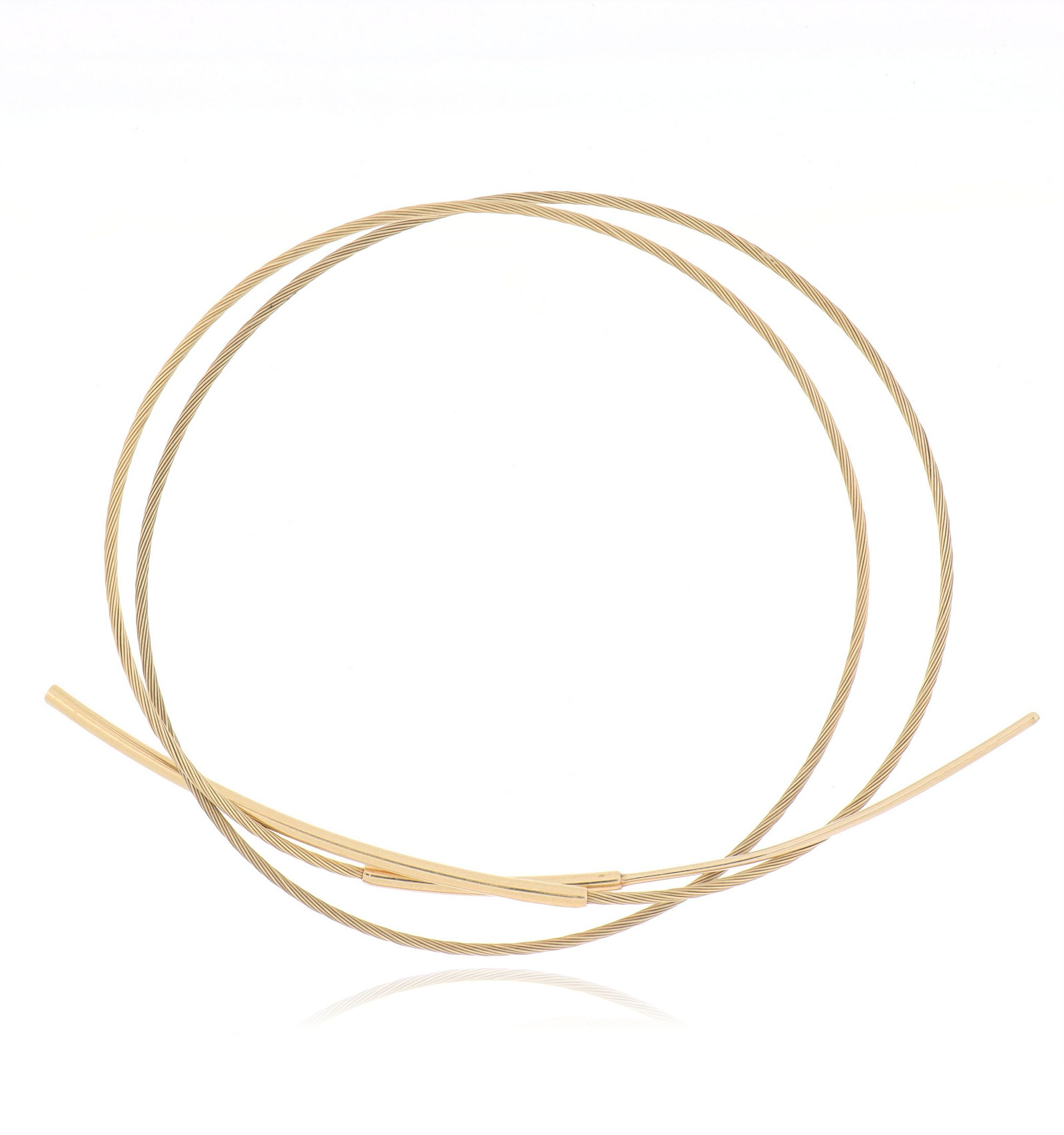 14k Yellow Gold Thin Cable Necklace - Charles Koll Jewelers