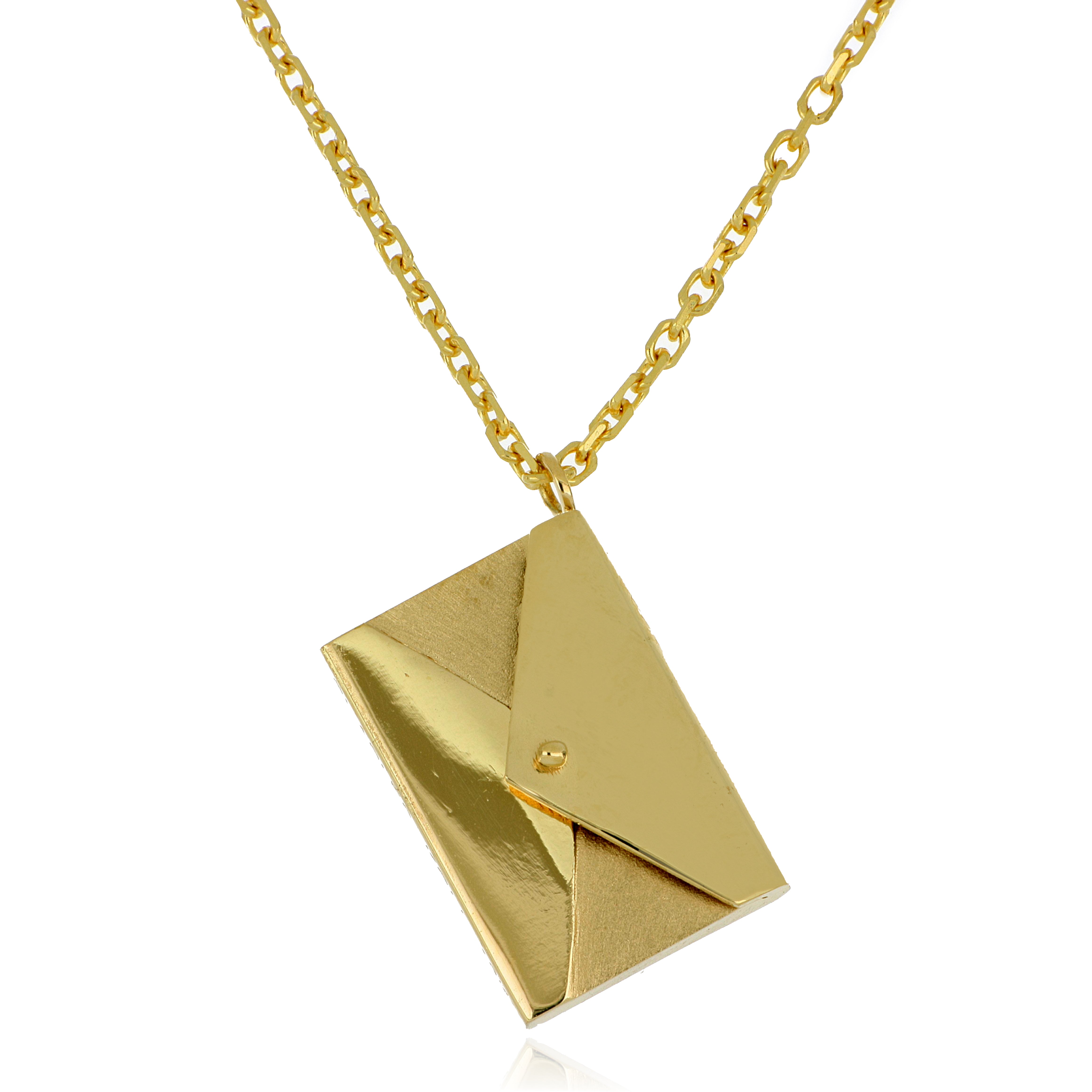 18k Love Letter Pendant - Charles Koll Jewelers