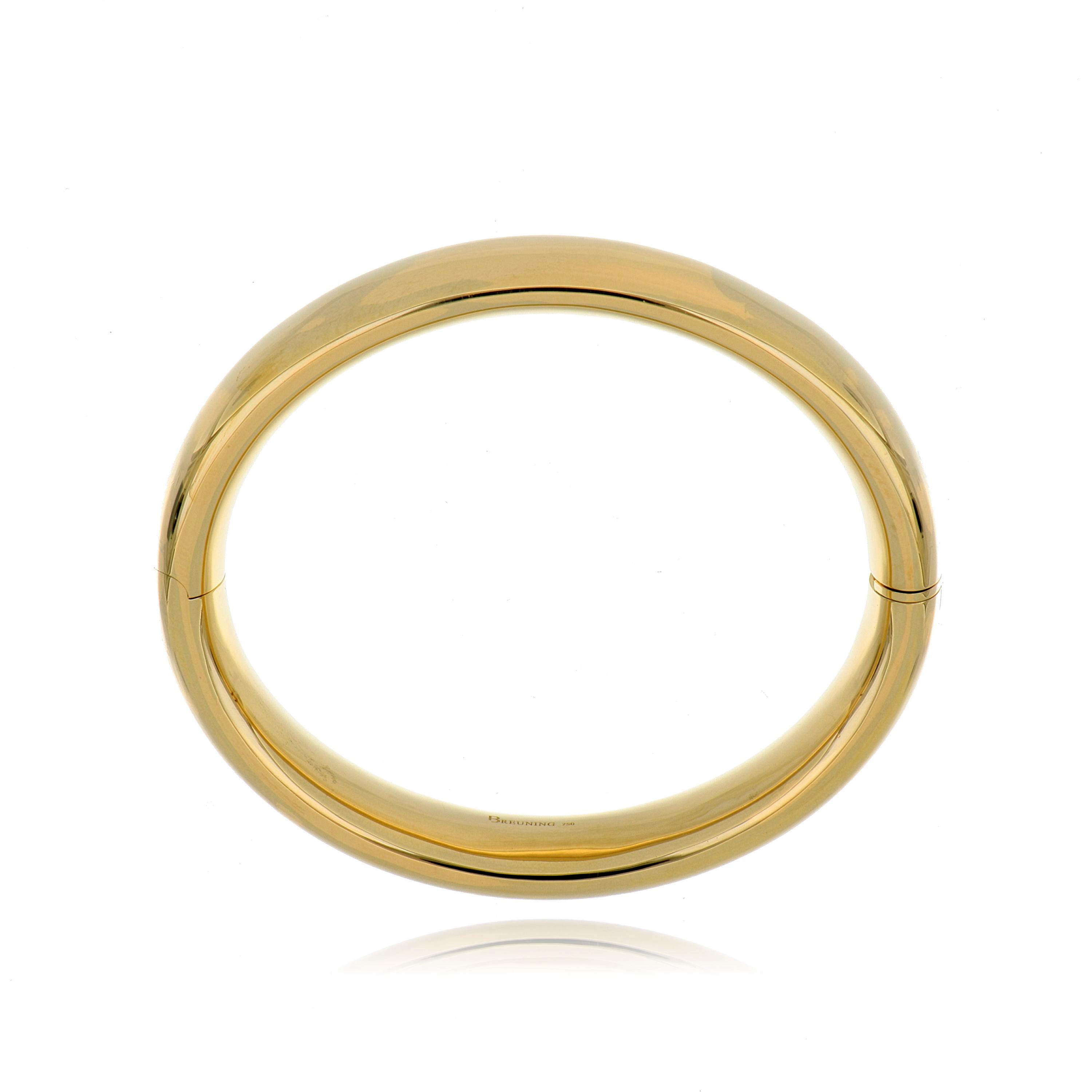 18k Yellow Gold Bangle Bracelet