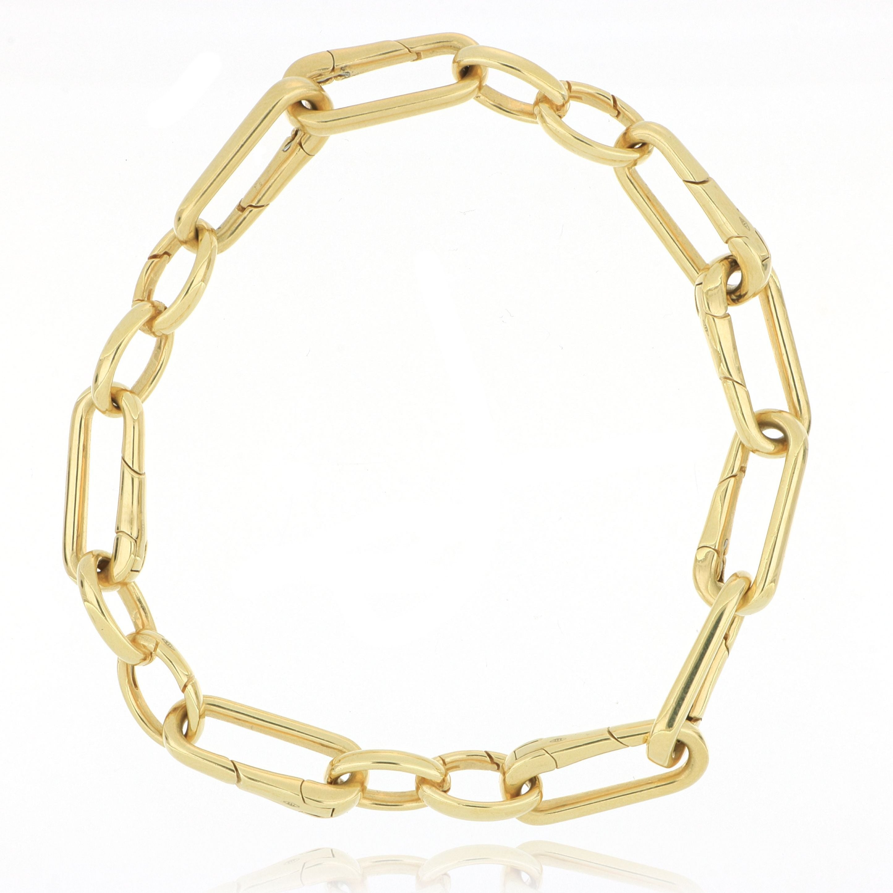 18k Yellow Gold Large Link Bracelet