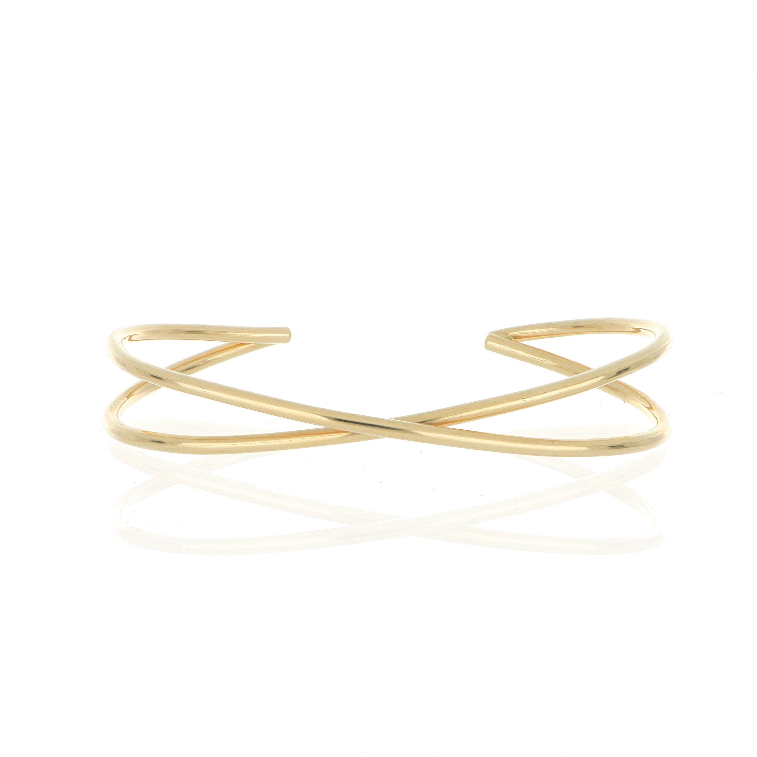 14k Yellow Gold Dana Twist Bangle Bracelet