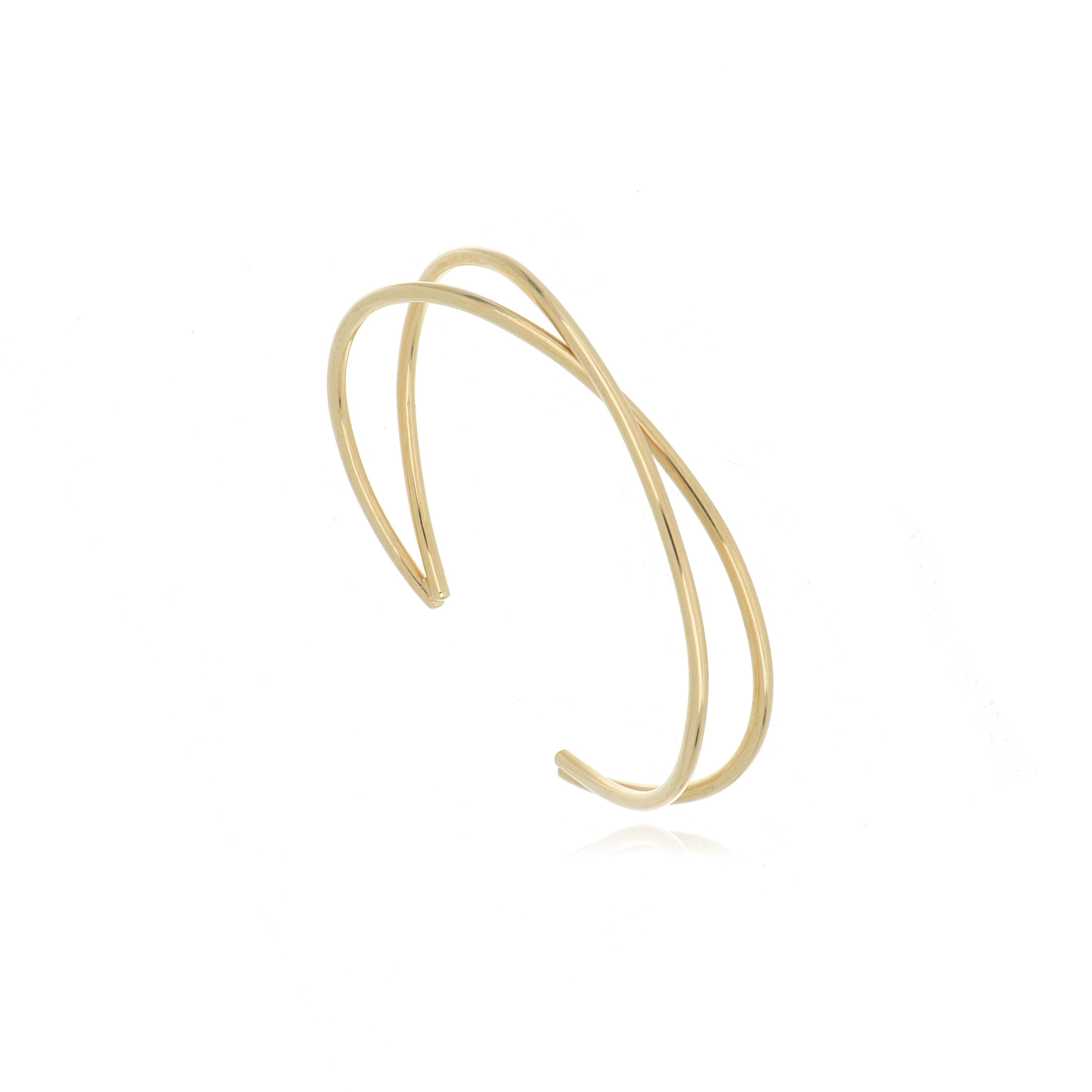 14k Yellow Gold Dana Twist Bangle Bracelet