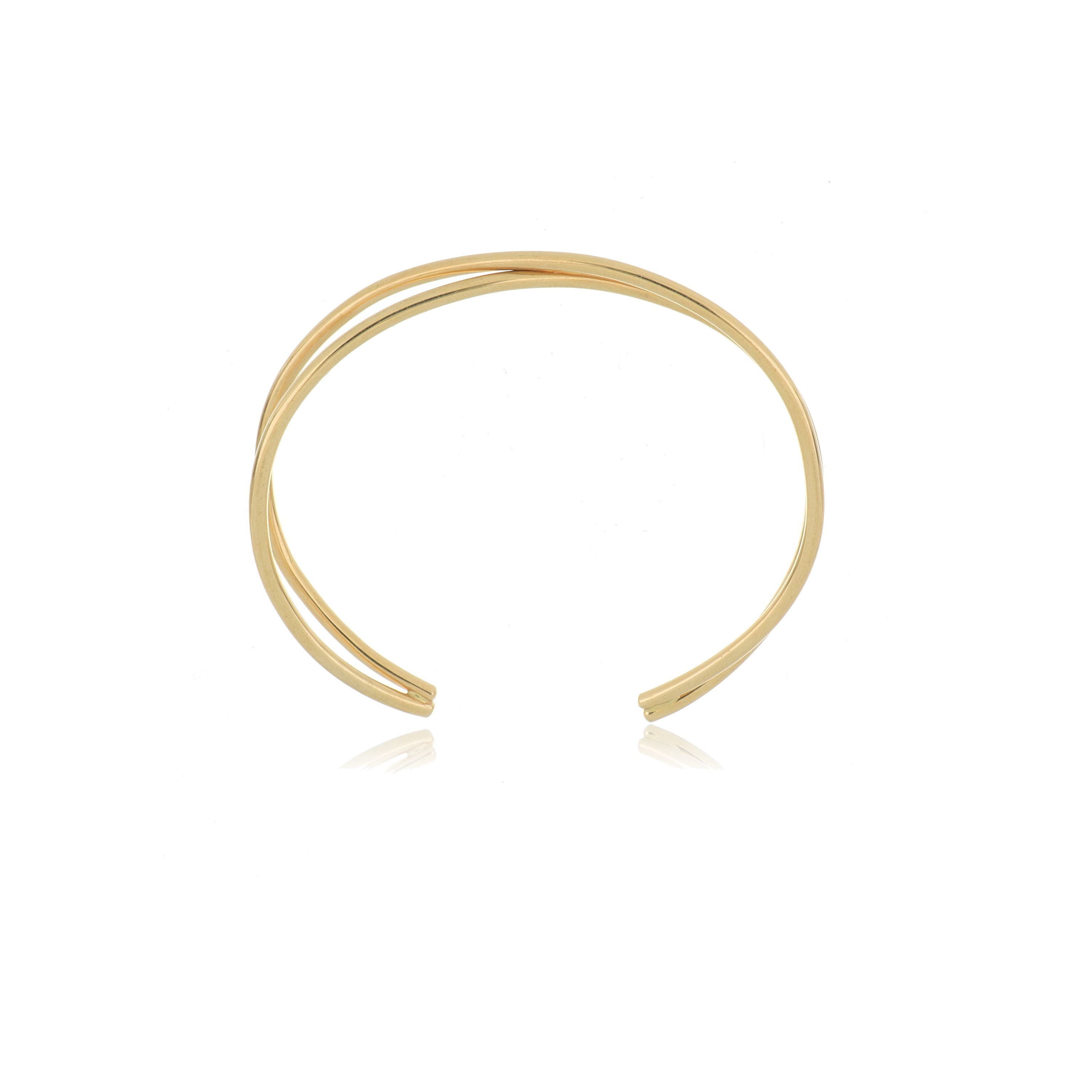 14k Yellow Gold Dana Twist Bangle Bracelet