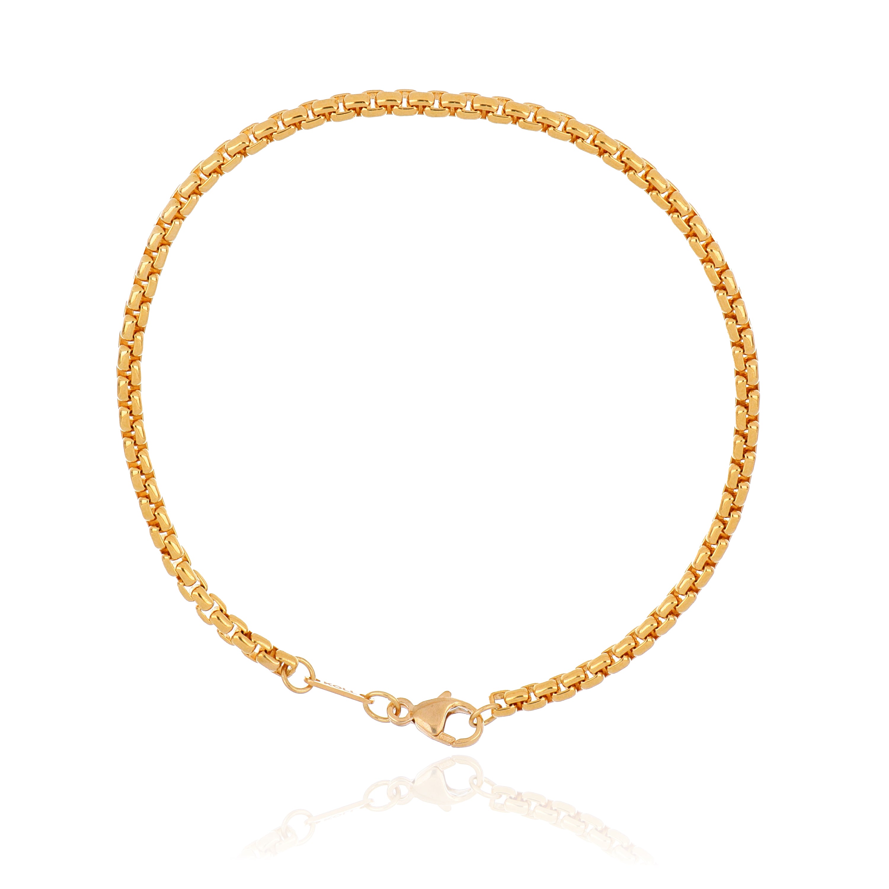 18k Yellow Gold Venetian Link Bracelet