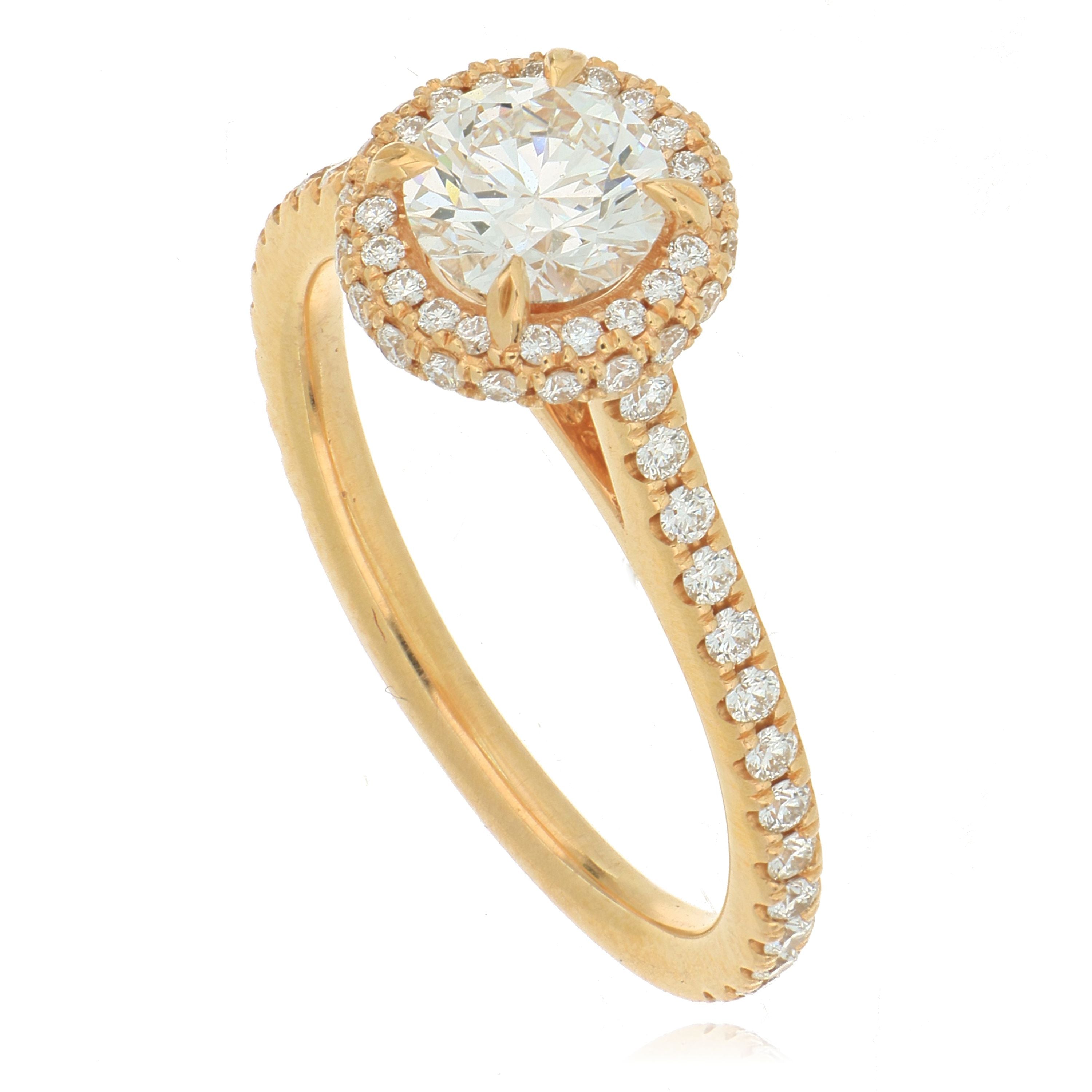 18k Rose Gold Diamond Ring