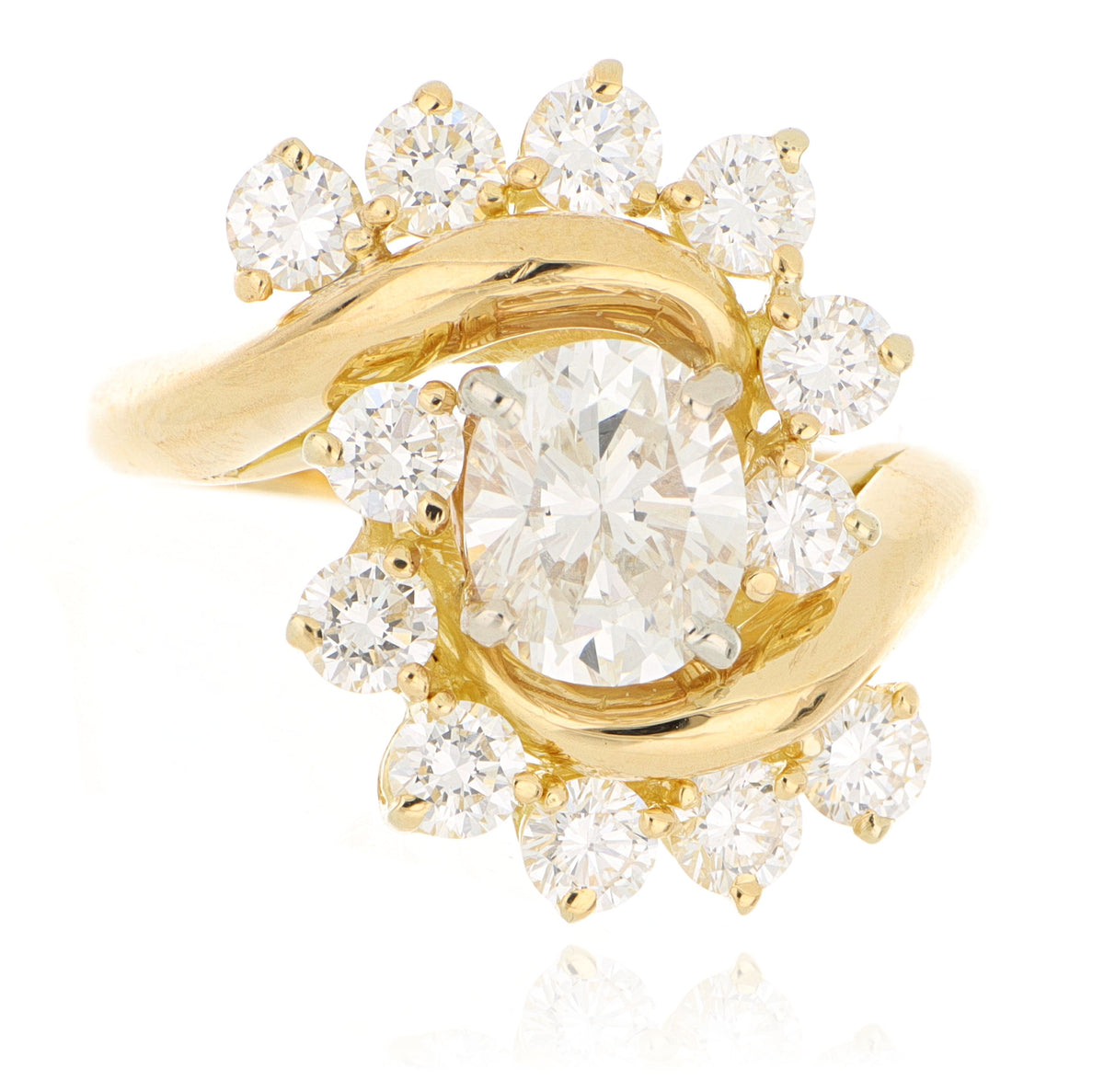 18k Yellow Gold Oval Diamond Ring – Charles Koll Jewellers