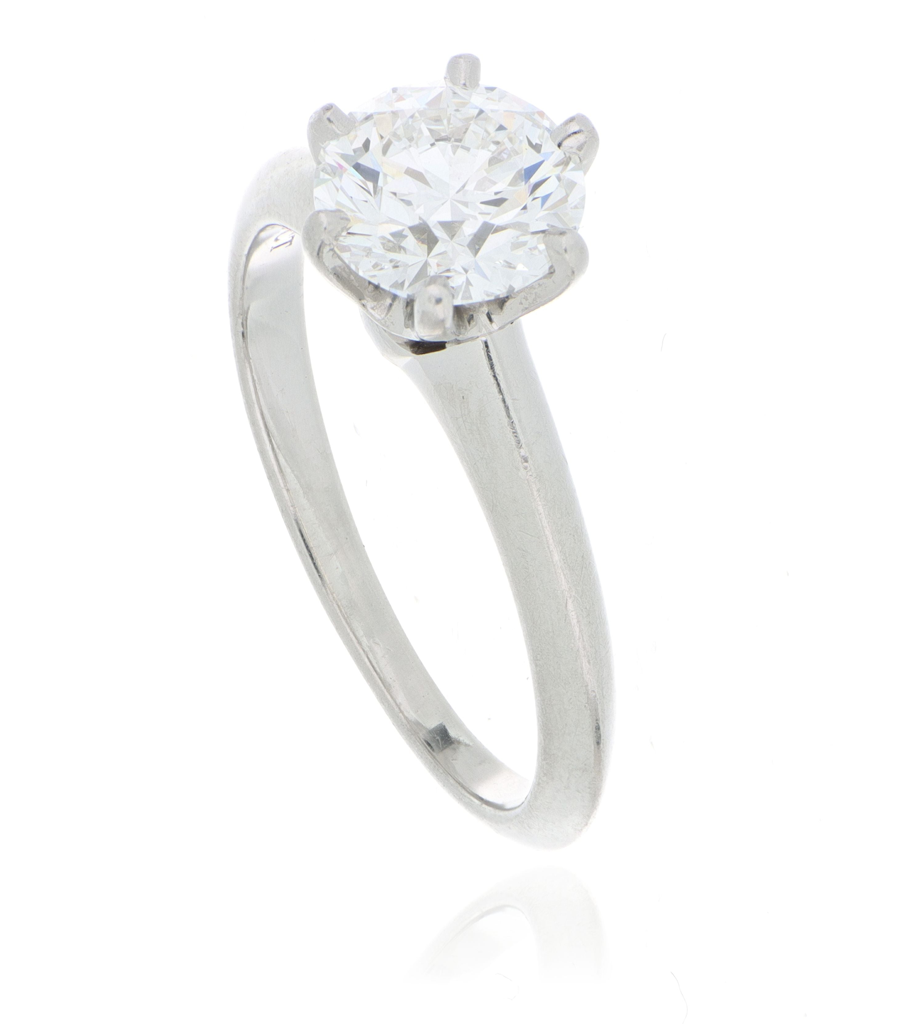 Tiffany & Co. 1.29 CT Round Solitaire Engagement Ring