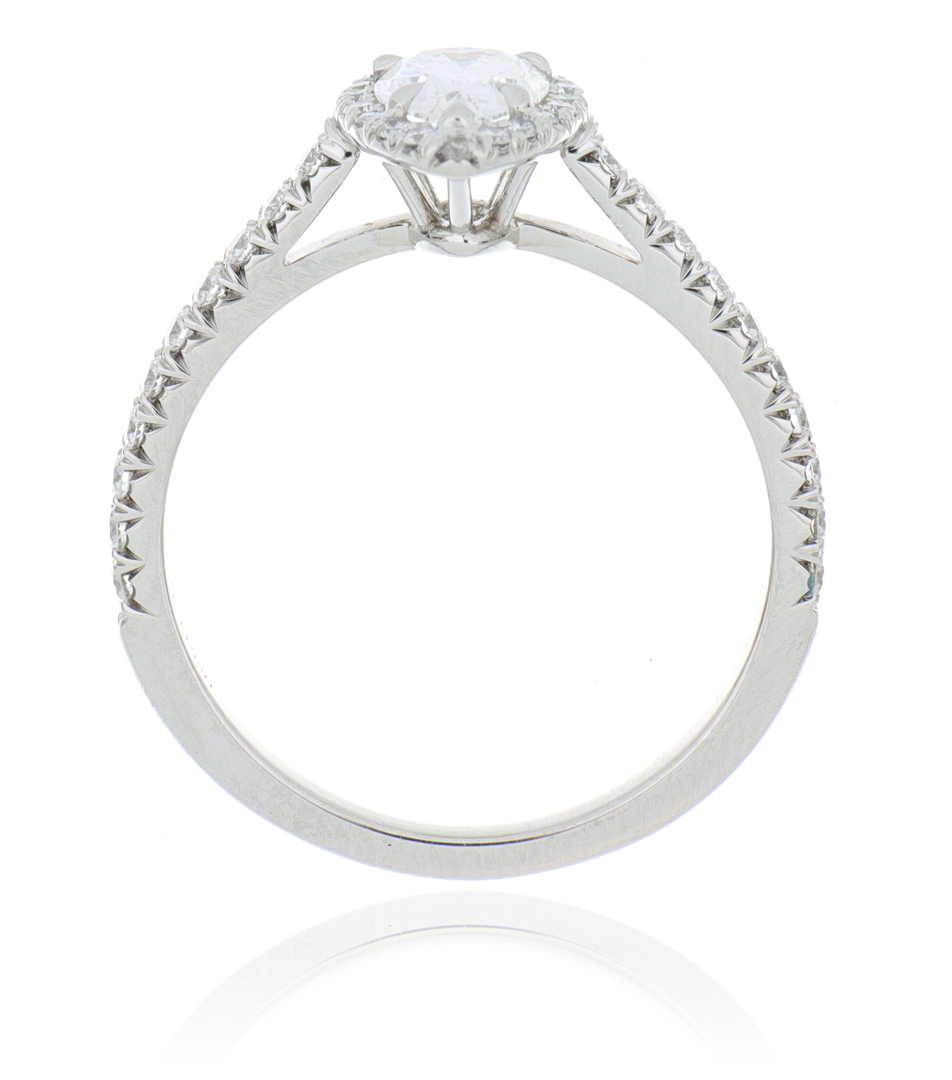 Tiffany & Co. Soleste® Platinum Pear shaped Halo Engagement Ring