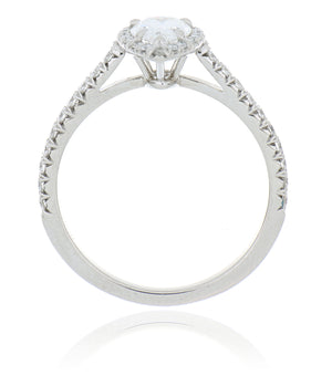 Tiffany & Co. Soleste® Platinum Pear shaped Halo Engagement Ring