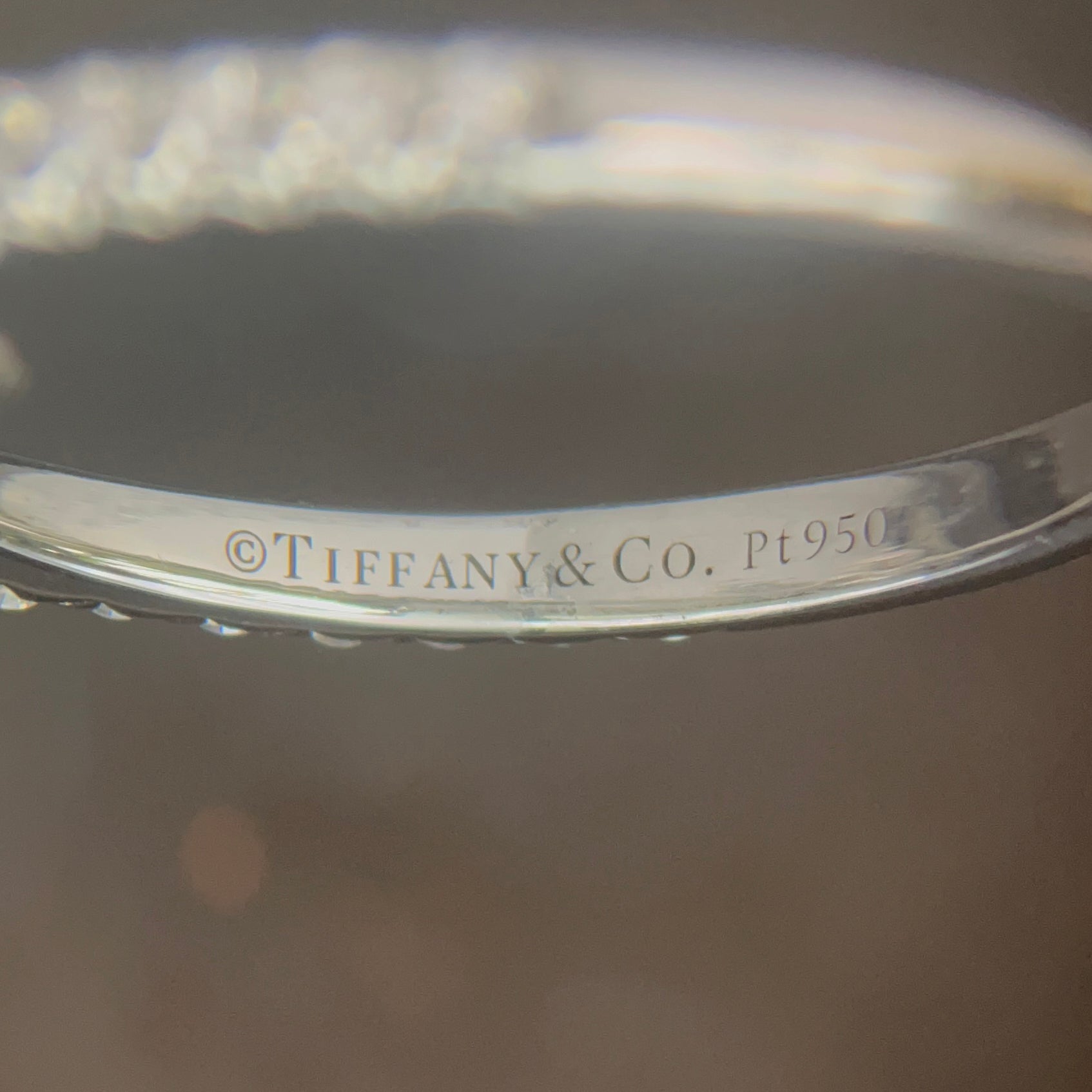 Tiffany &amp; Co. Soleste® Platinum Peervormige Halo Verlovingsring