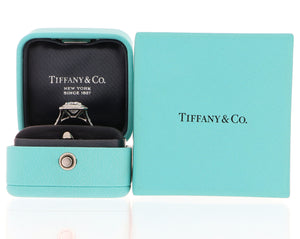 Tiffany & Co. Soleste® Platinum Cushion Halo Engagement Ring