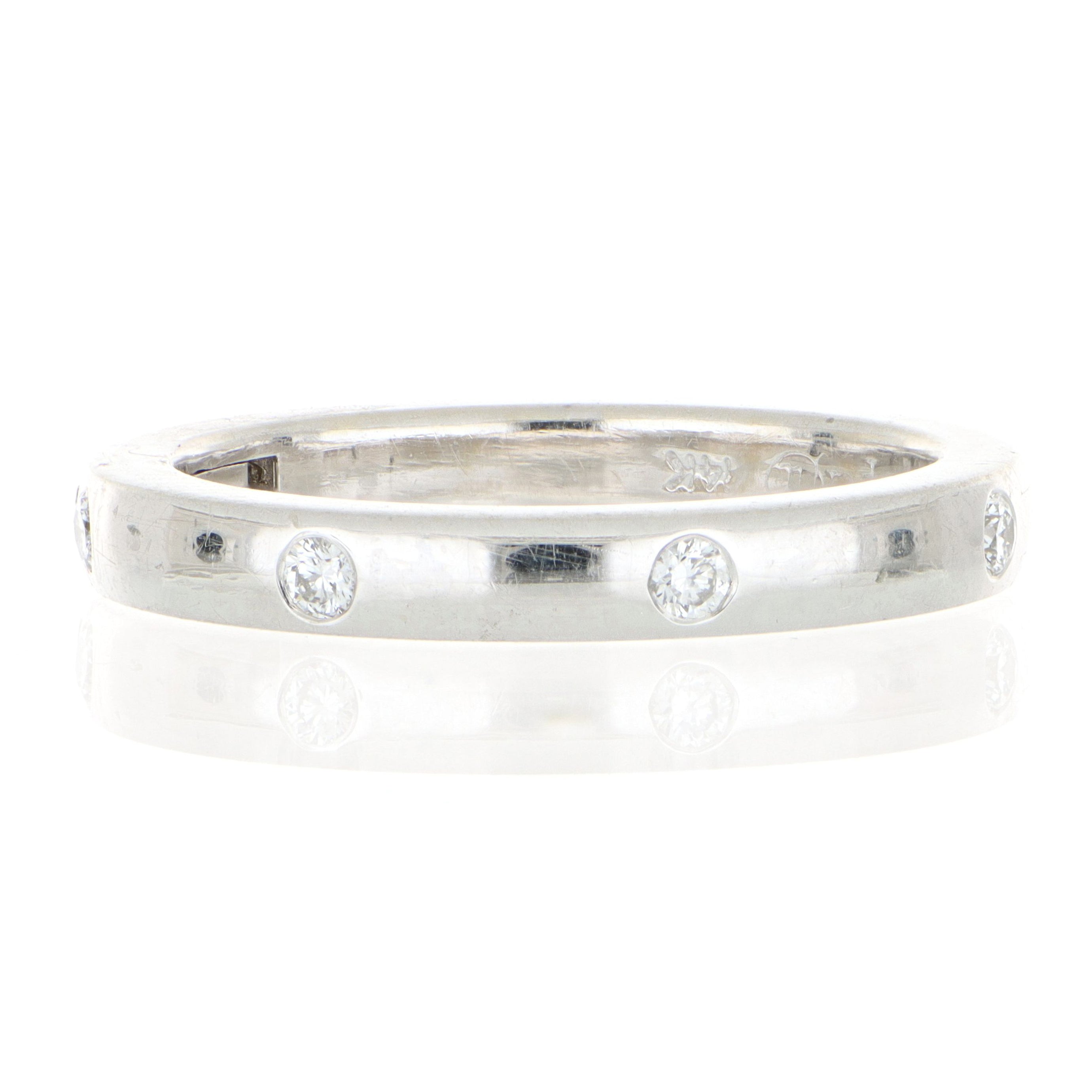 Superfit Diamond Station Wedding Band