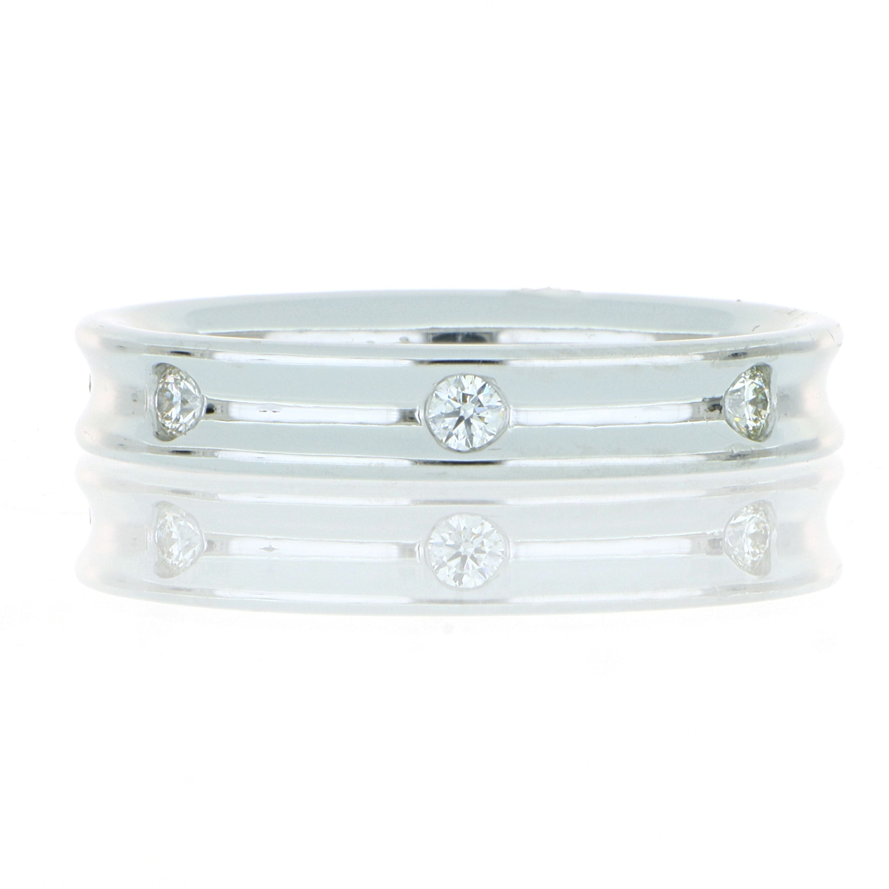 Platinum Custom Diamond Ladies' Wedding Band