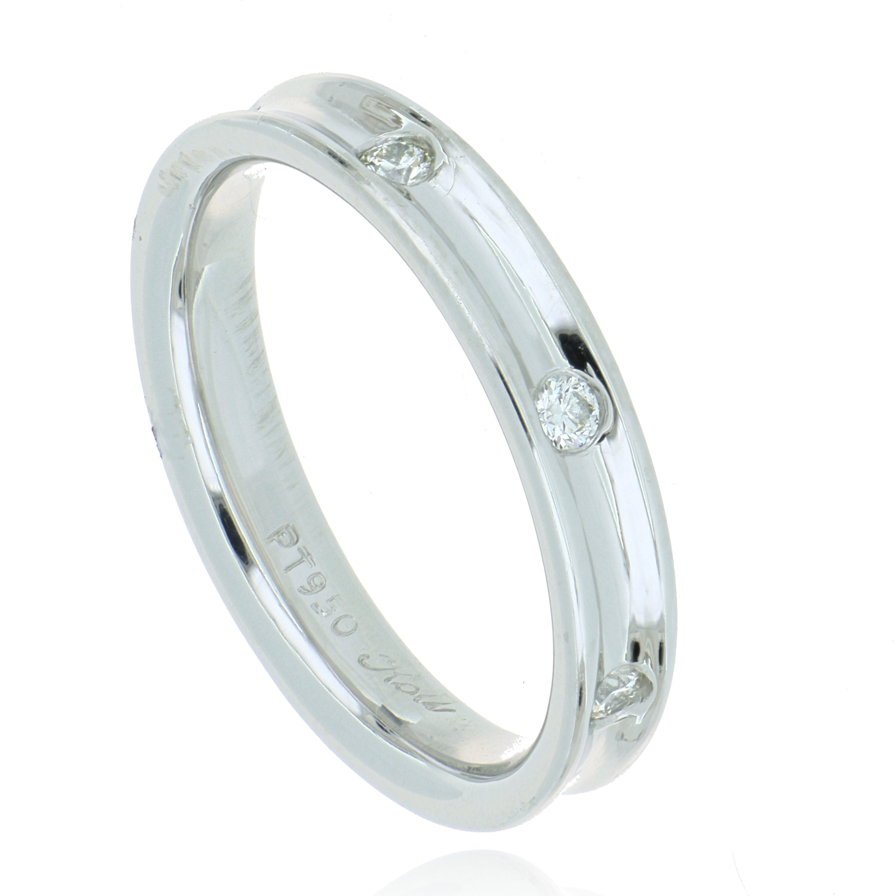 Platinum Custom Diamond Ladies' Wedding Band