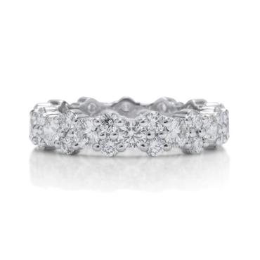 Platinum Diamond Gracious Eternity Wedding Band