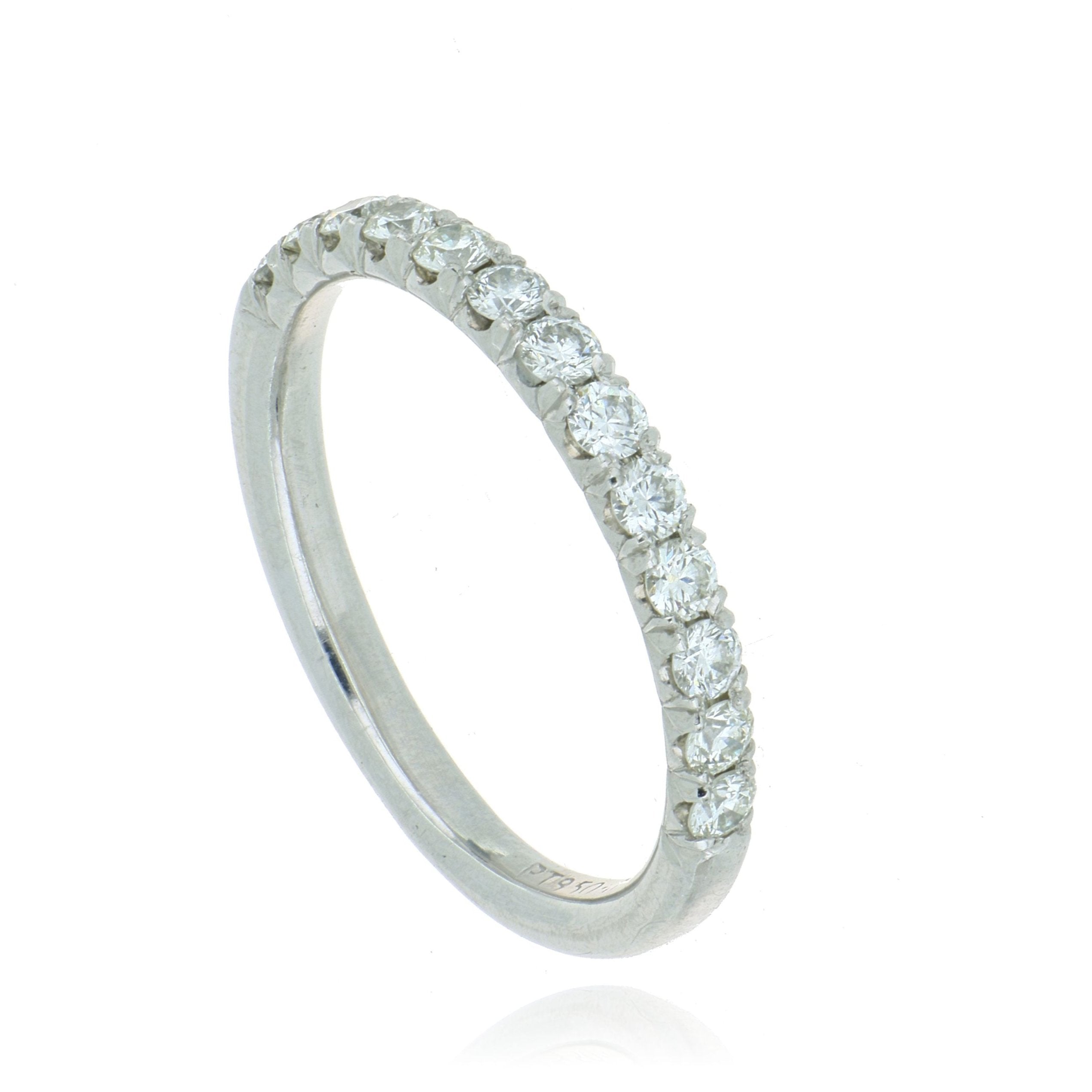 Platinum Hearts on Fire Diamond Wedding Band