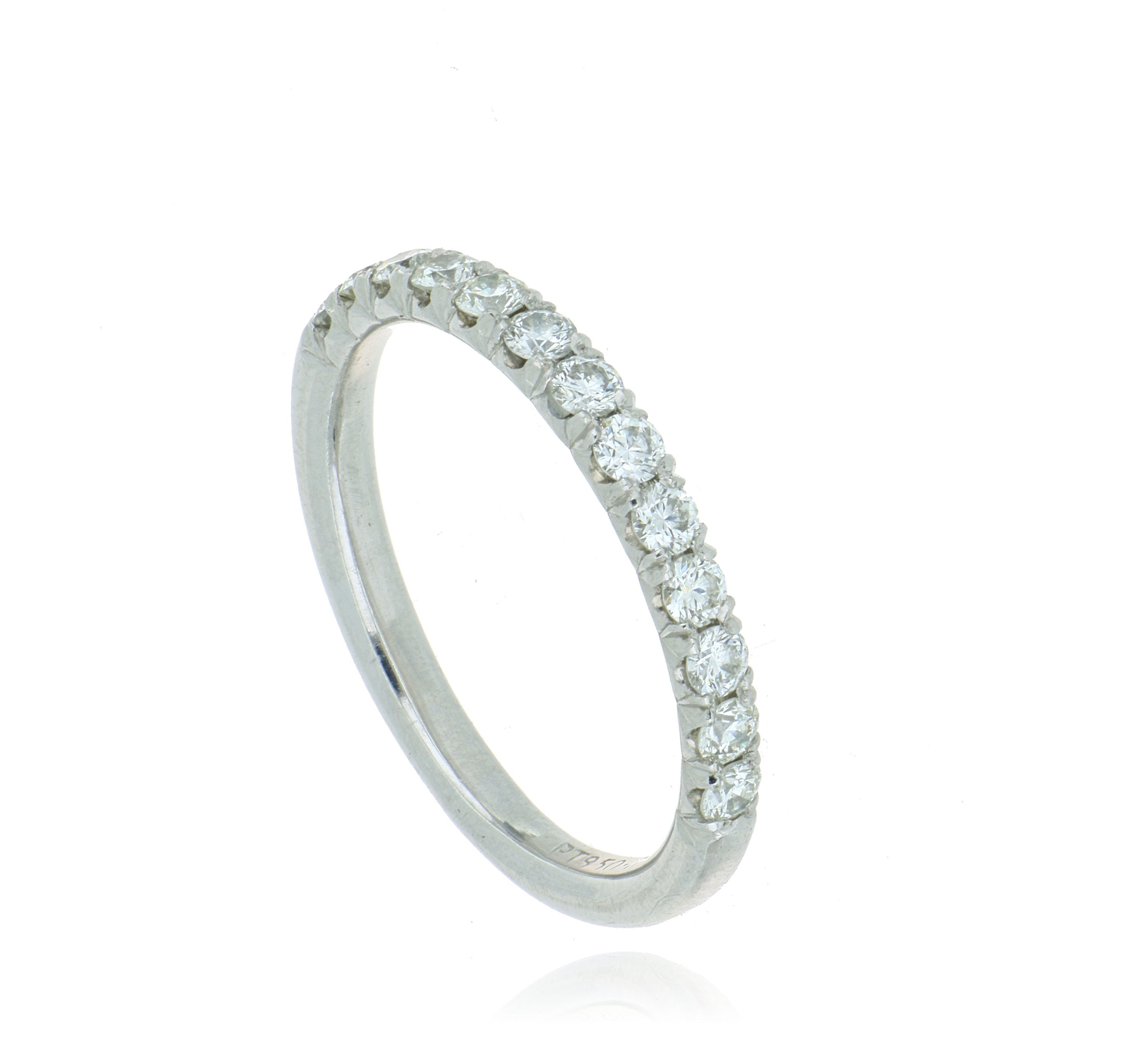 Platinum Hearts on Fire Diamond Wedding Band