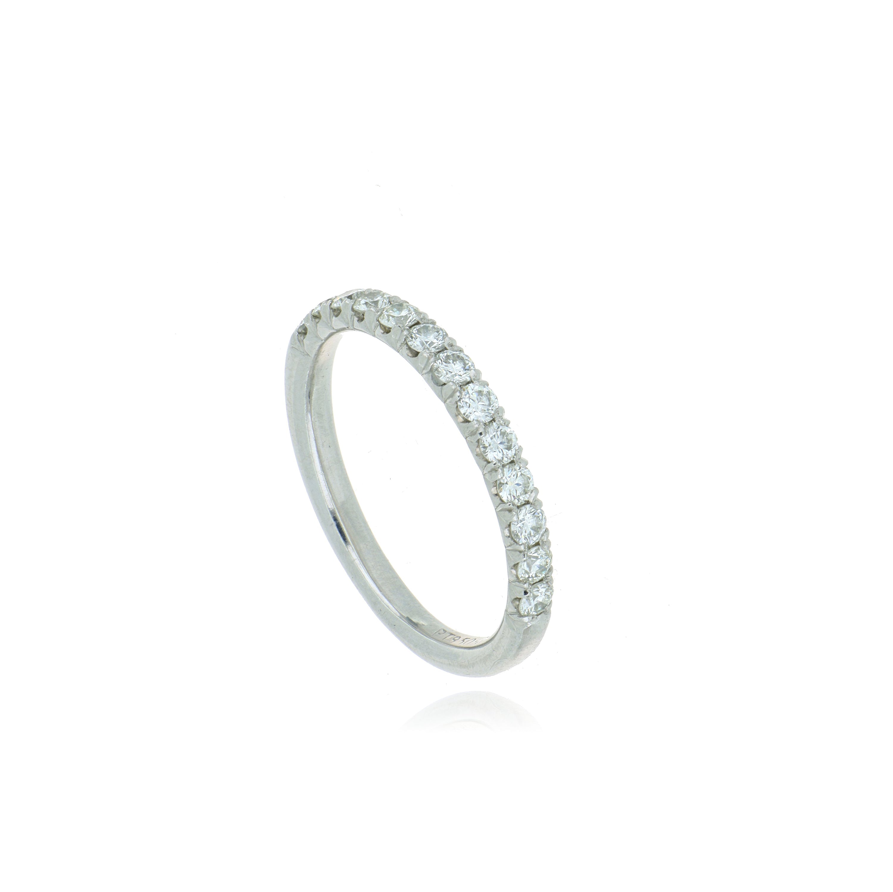 Platinum Hearts on Fire Diamond Wedding Band