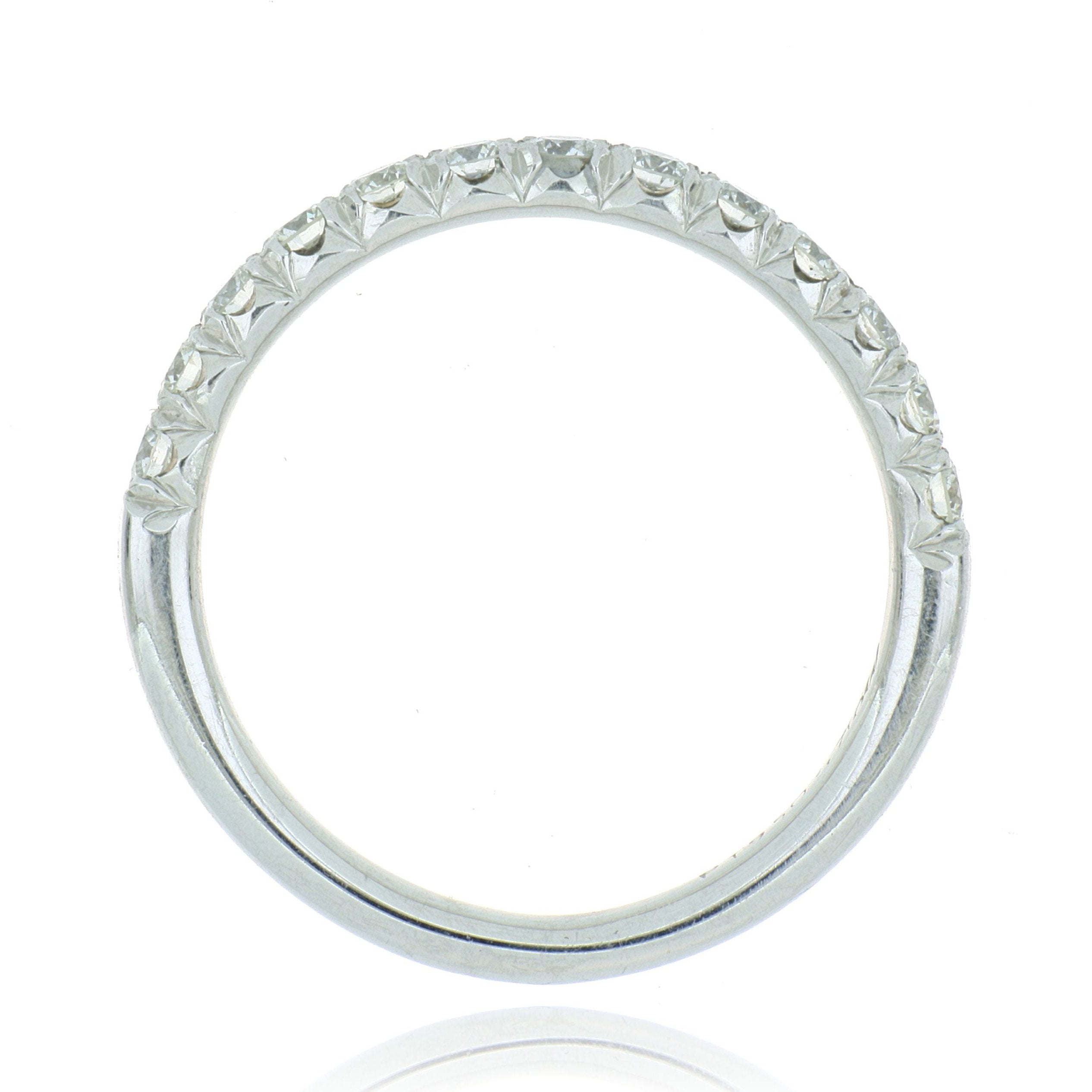 Platinum Hearts on Fire Diamond Wedding Band