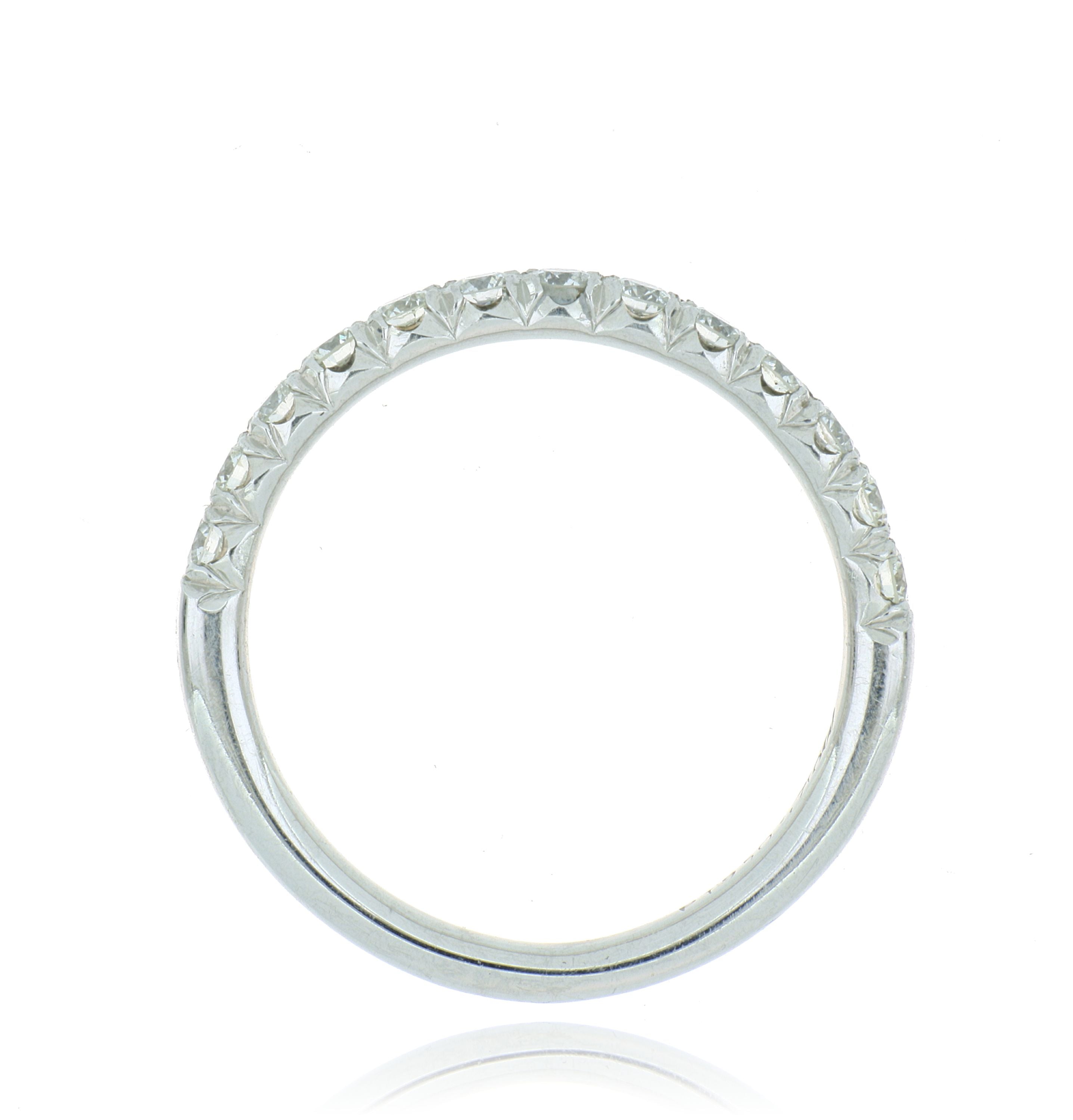 Platinum Hearts on Fire Diamond Wedding Band