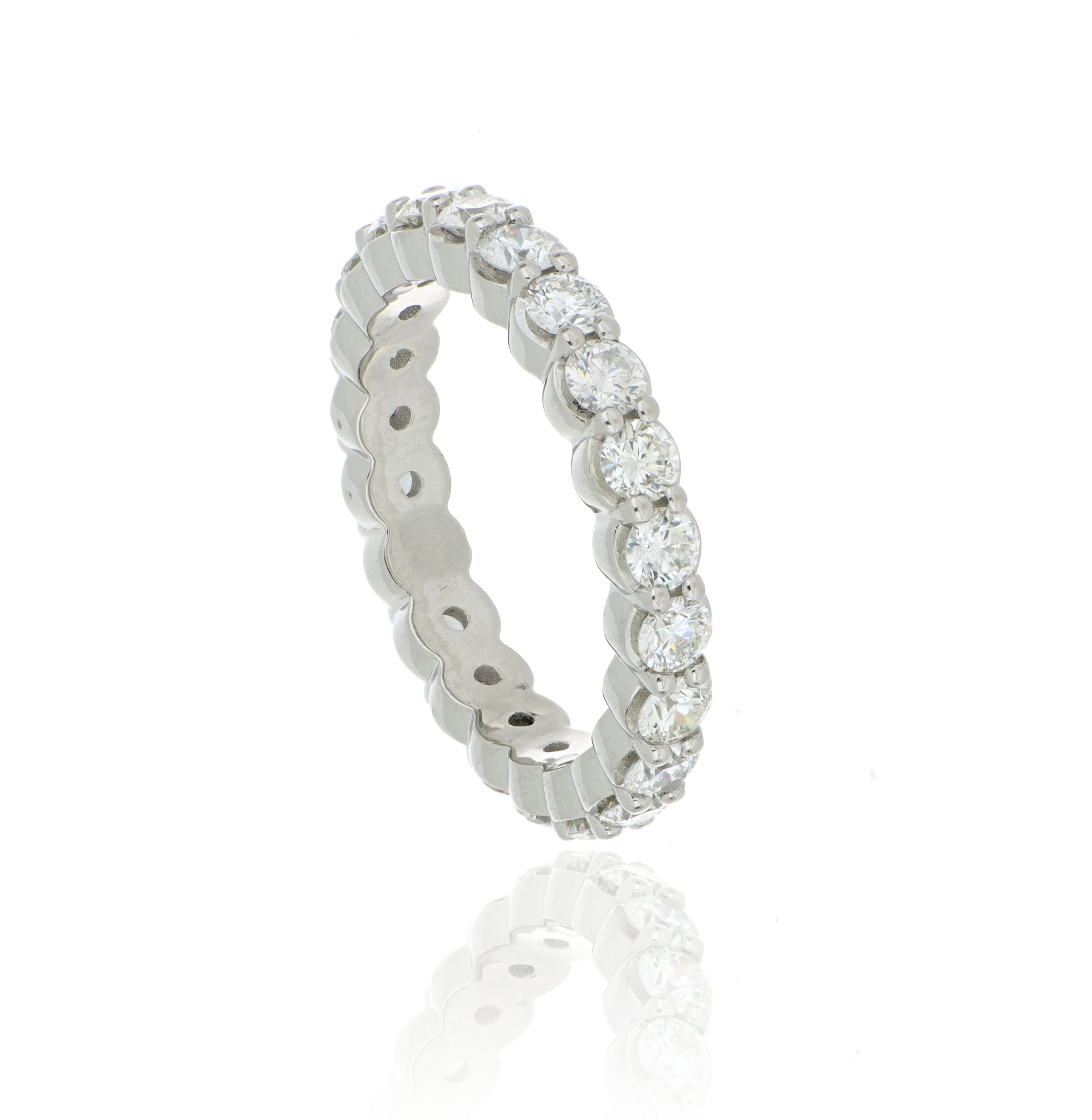 Platinum Diamond Eternity Wedding Band