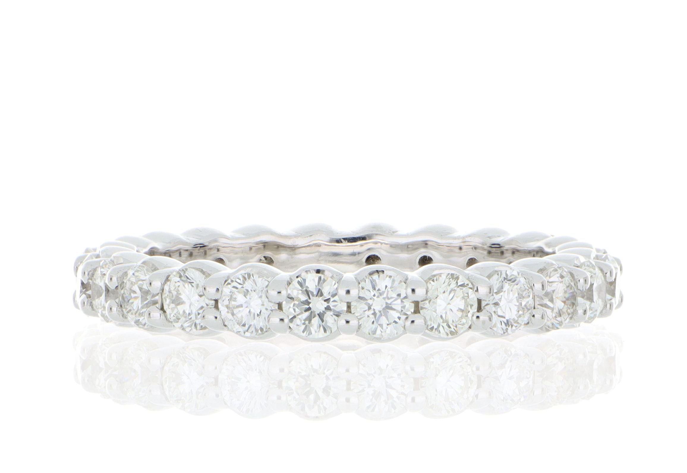 18k White Gold Diamond Eternity Band