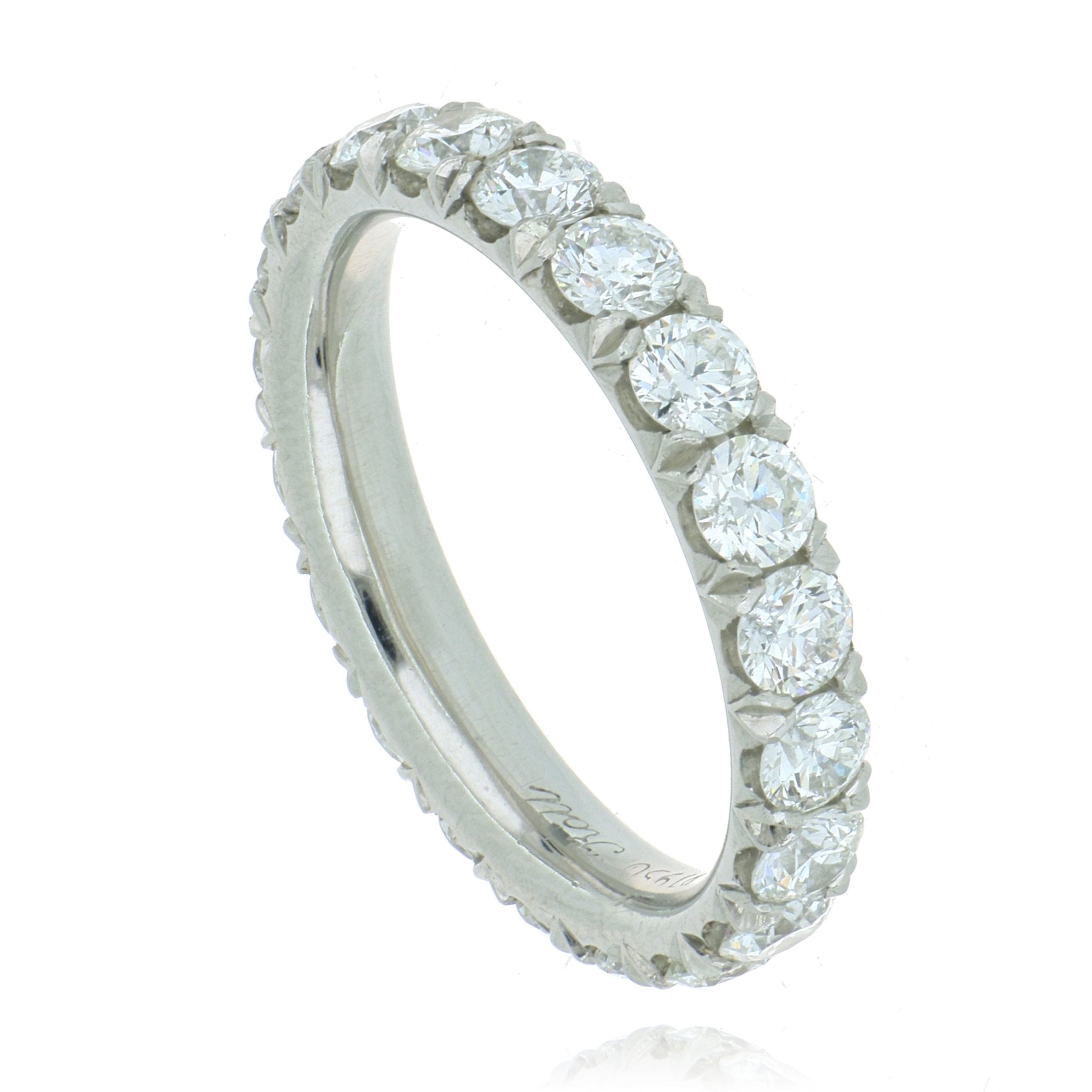 Platinum Diamond Eternity Band - Charles Koll Jewelers