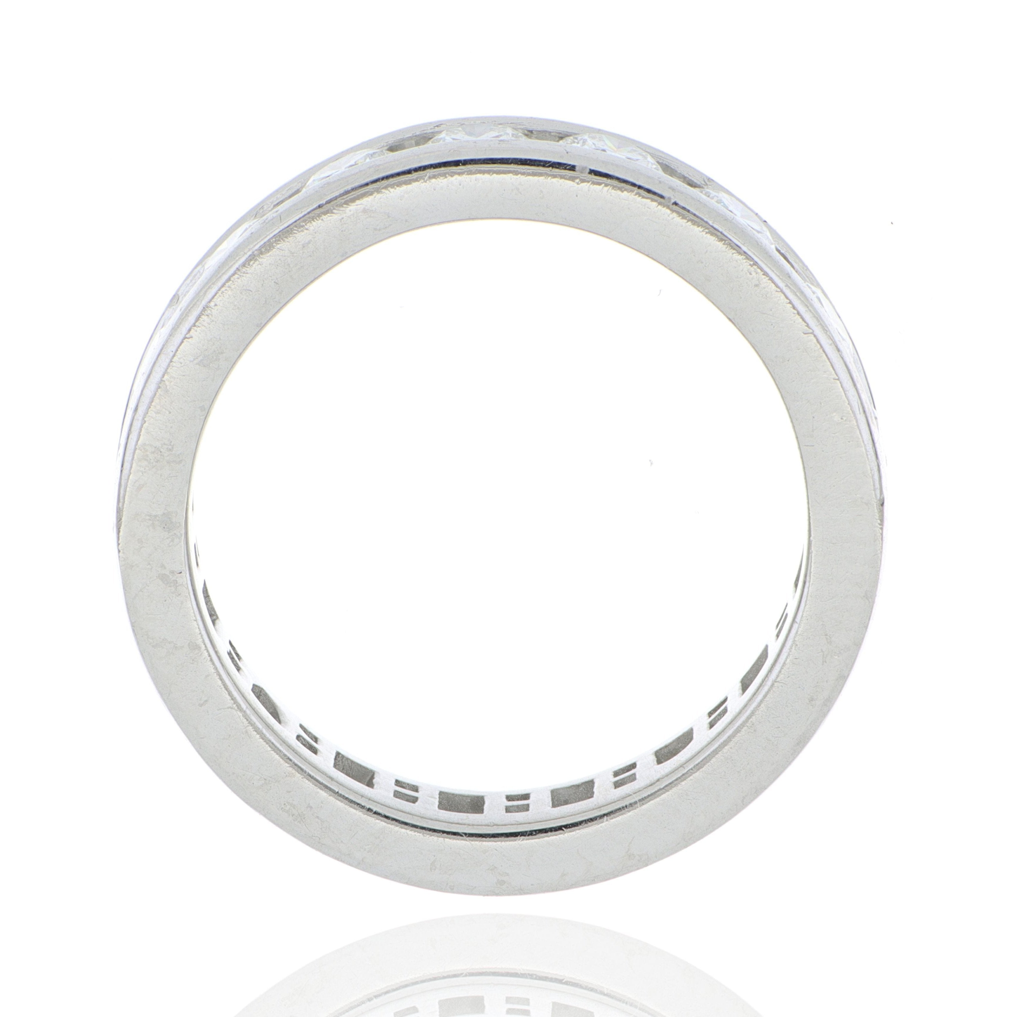 Platinum Channel Set Diamond Eternity Band - Charles Koll Jewelers