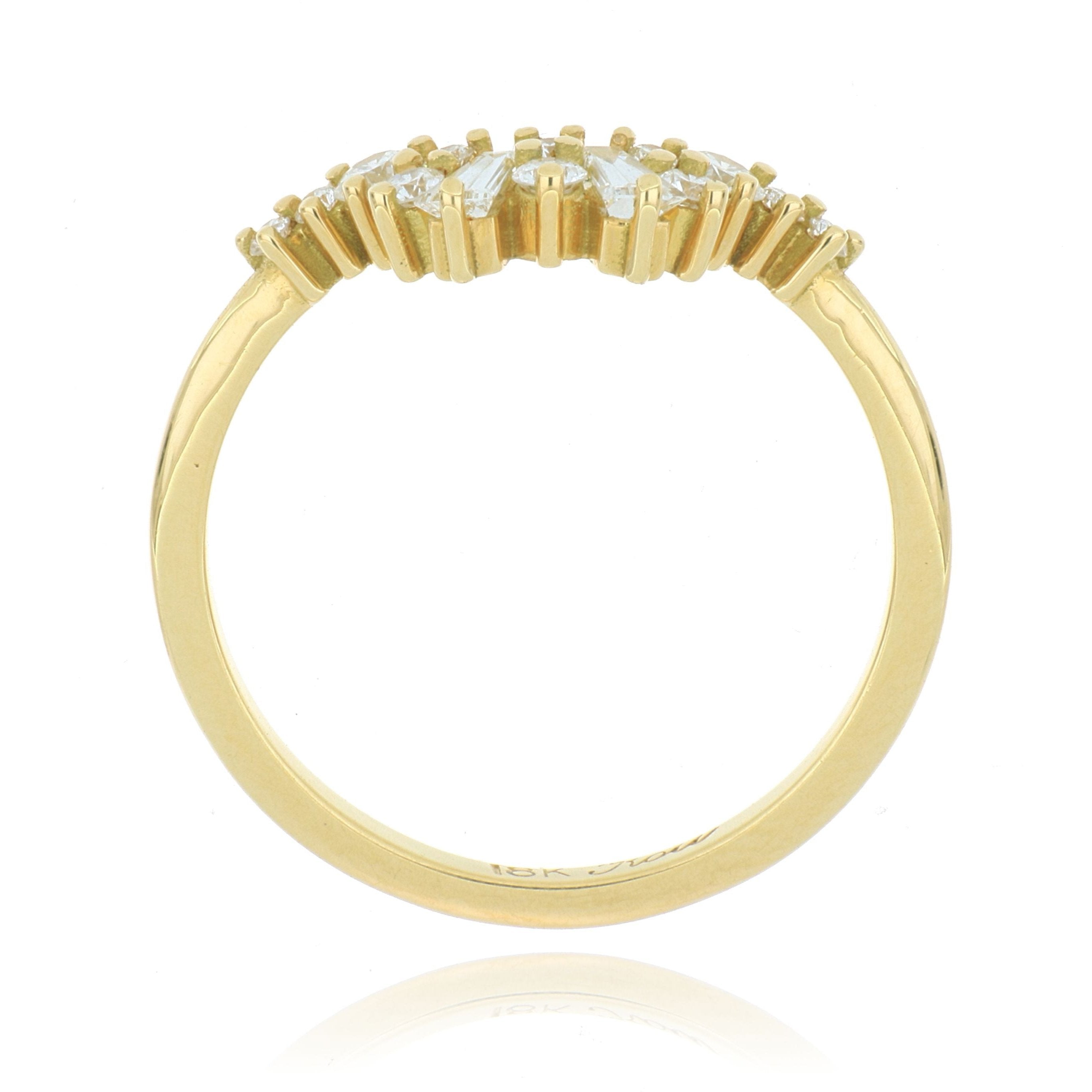 18k Yellow Gold Diamond Wedding Band