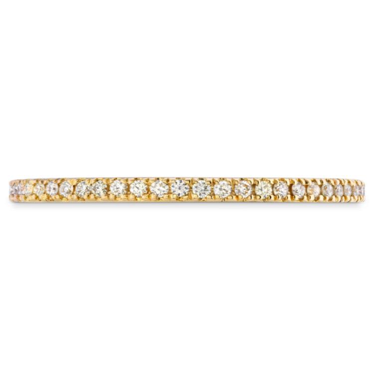 18k Yellow Gold Diamond HOF Eternity Band