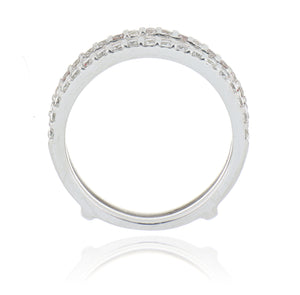 18k White Gold Engagement Ring Enhancer